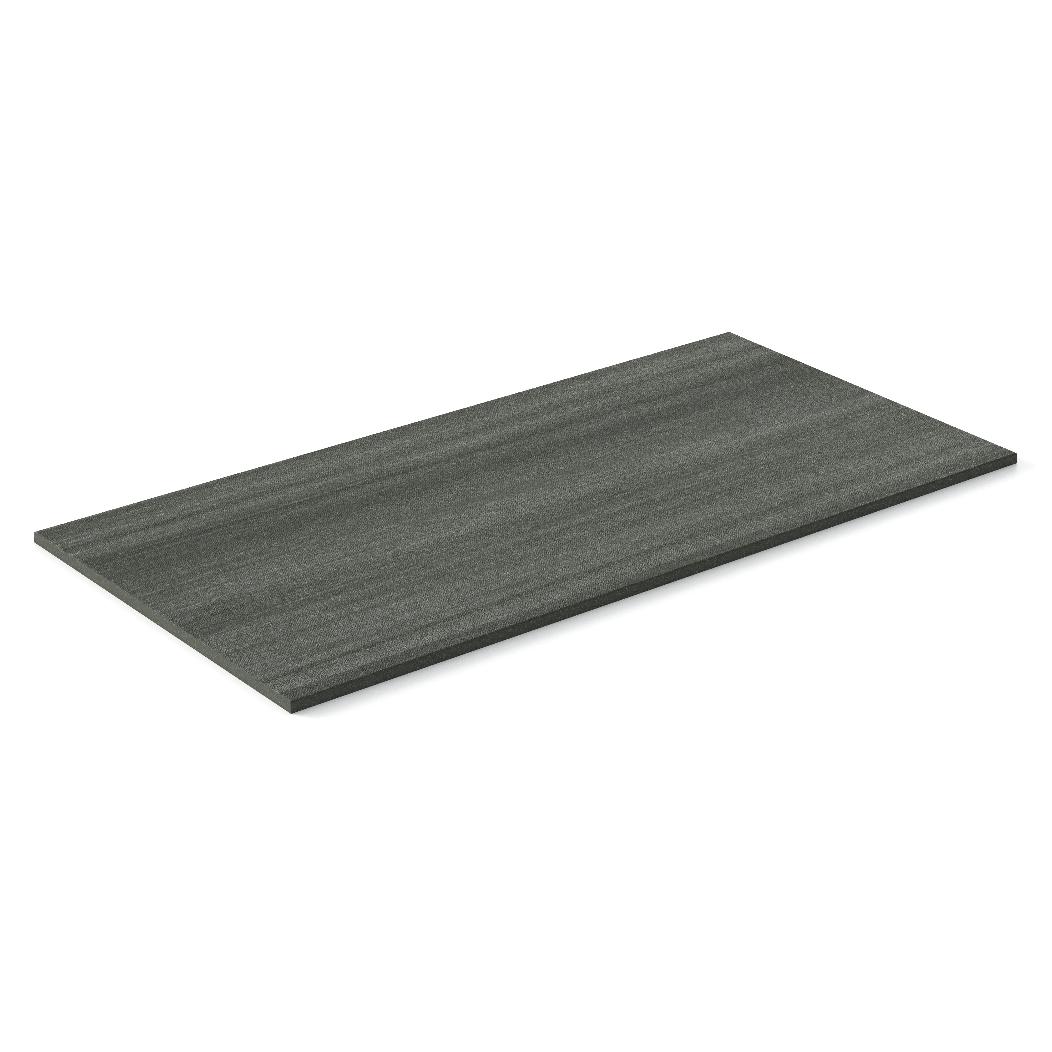 Riley 12 x 24 Matte Porcelain Tile in Linen Pattern Charcoal - Image 3