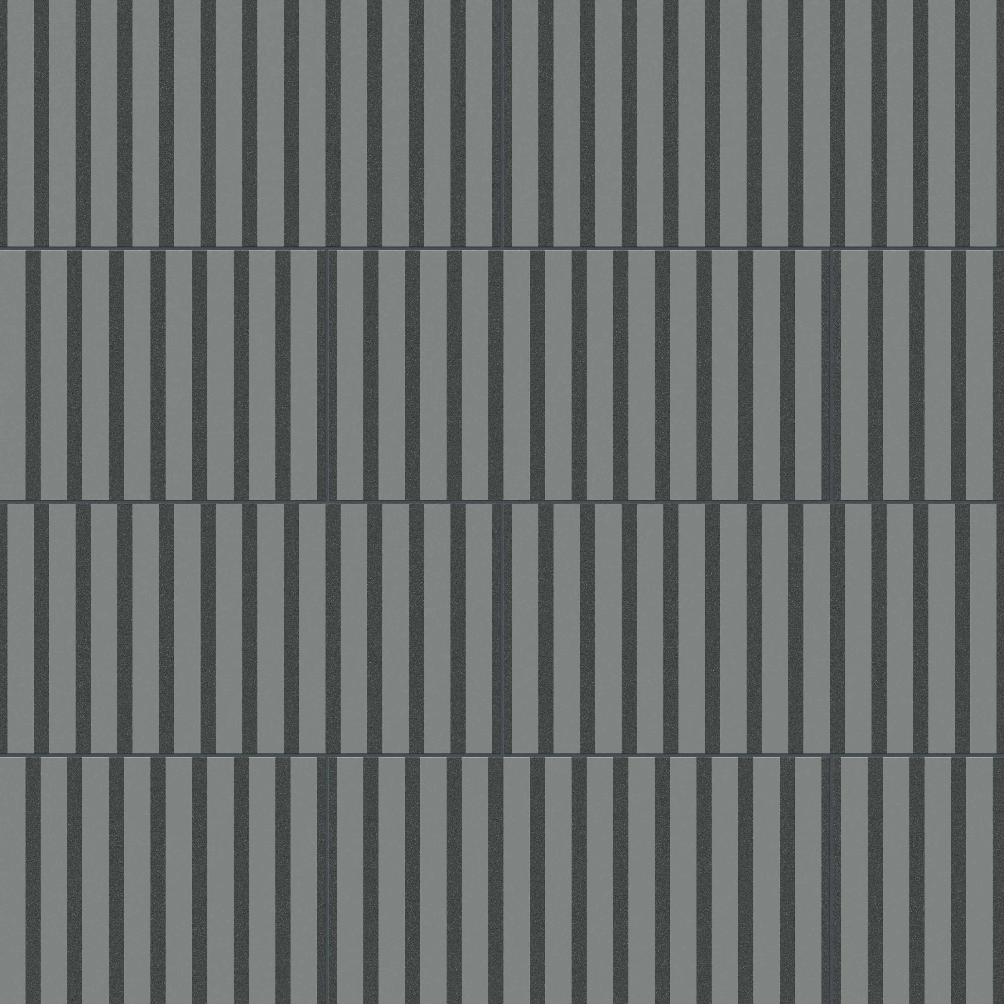 Riley 24 x 24 Matte Porcelain Tile in Striped Pattern Indigo - Image 11