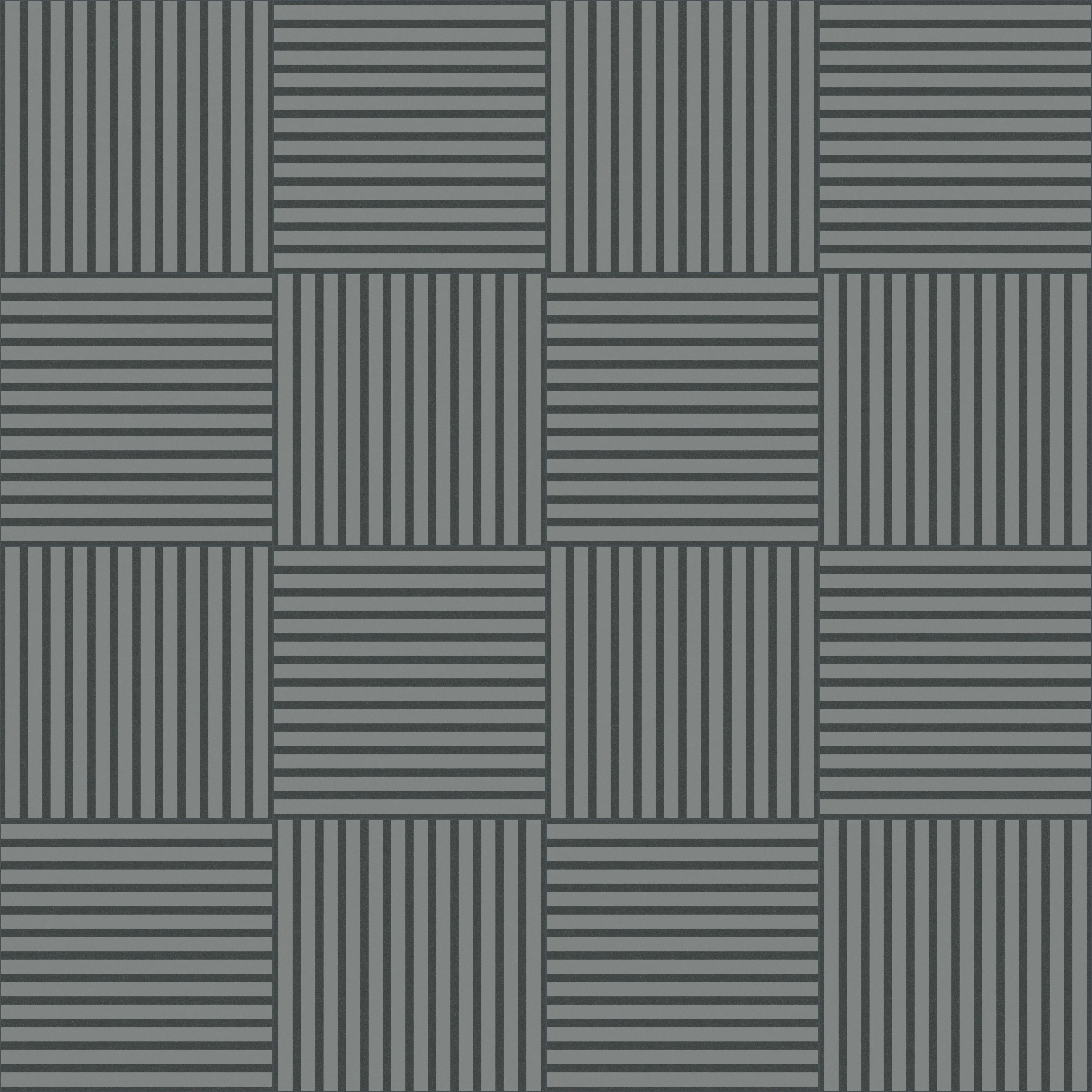 Riley 24 x 24 Matte Porcelain Tile in Striped Pattern Indigo - Image 8