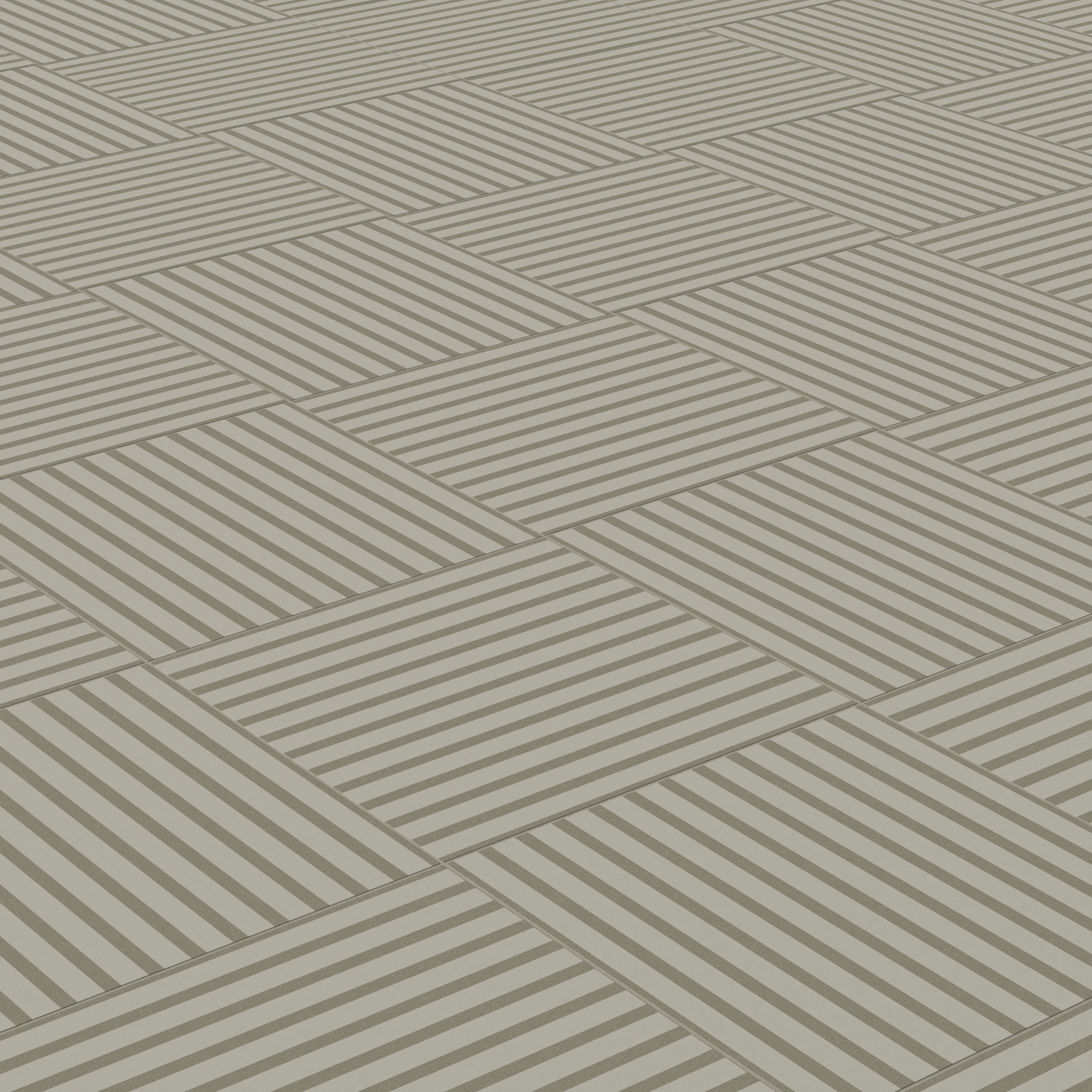 Riley 24 x 24 Matte Porcelain Tile in Striped Pattern Sterling - Image 4