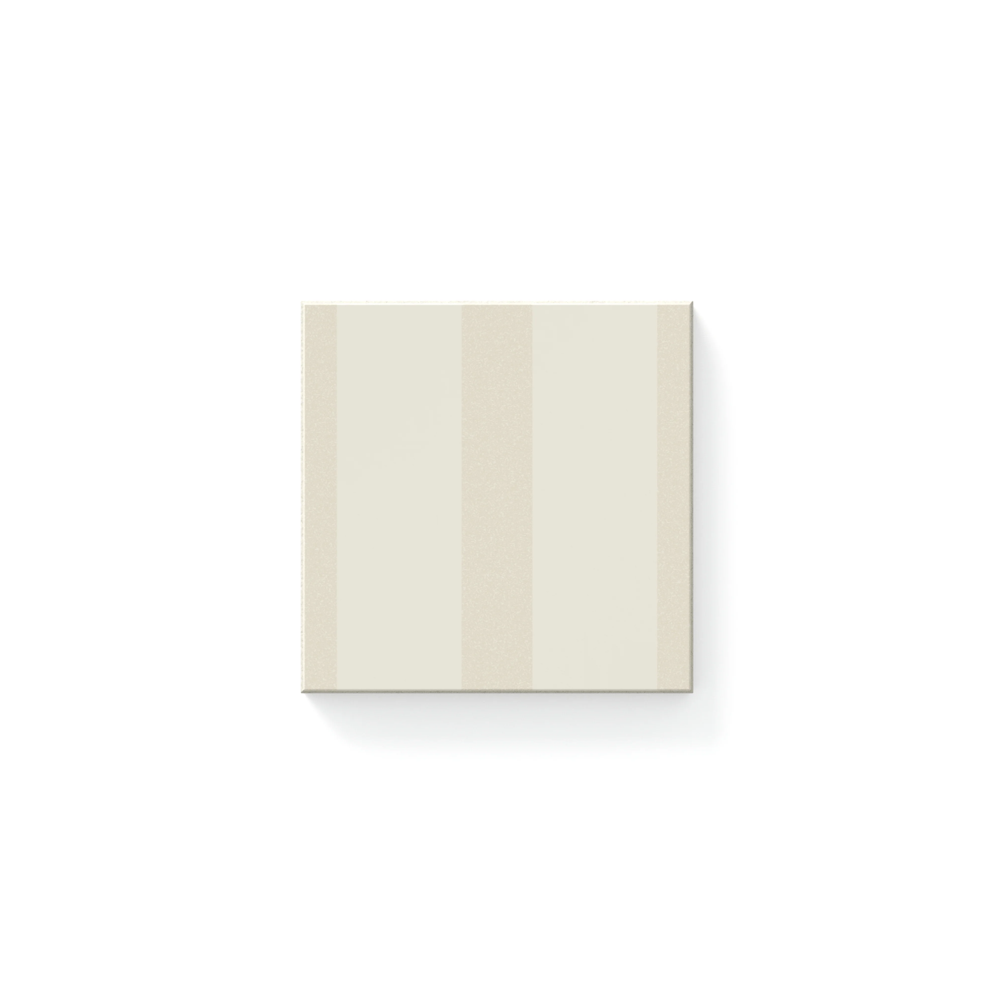 Riley 4 x 4 Matte Striped Pattern in Cream Sample