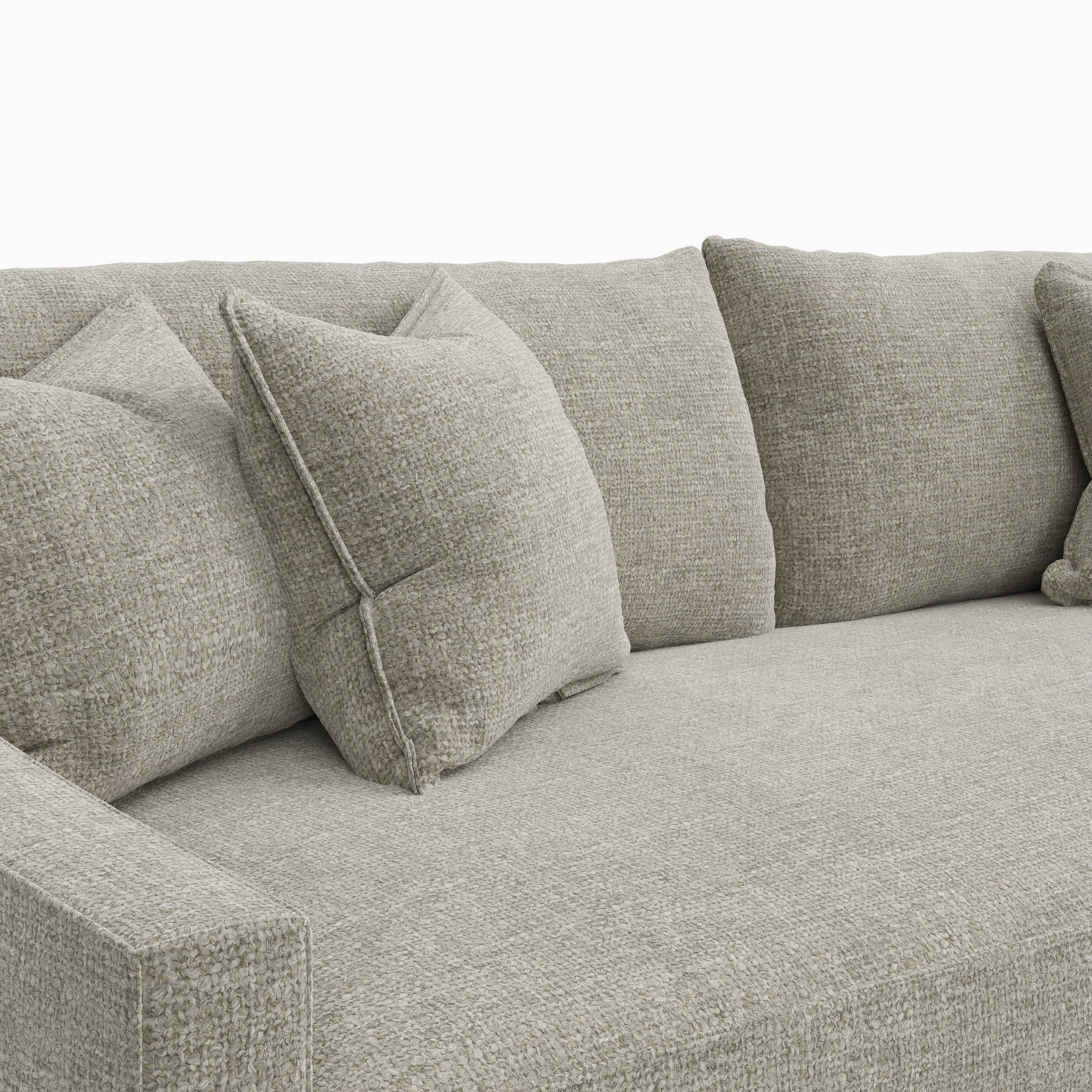 Ronan Sofa in Bone, 98" - Image 3