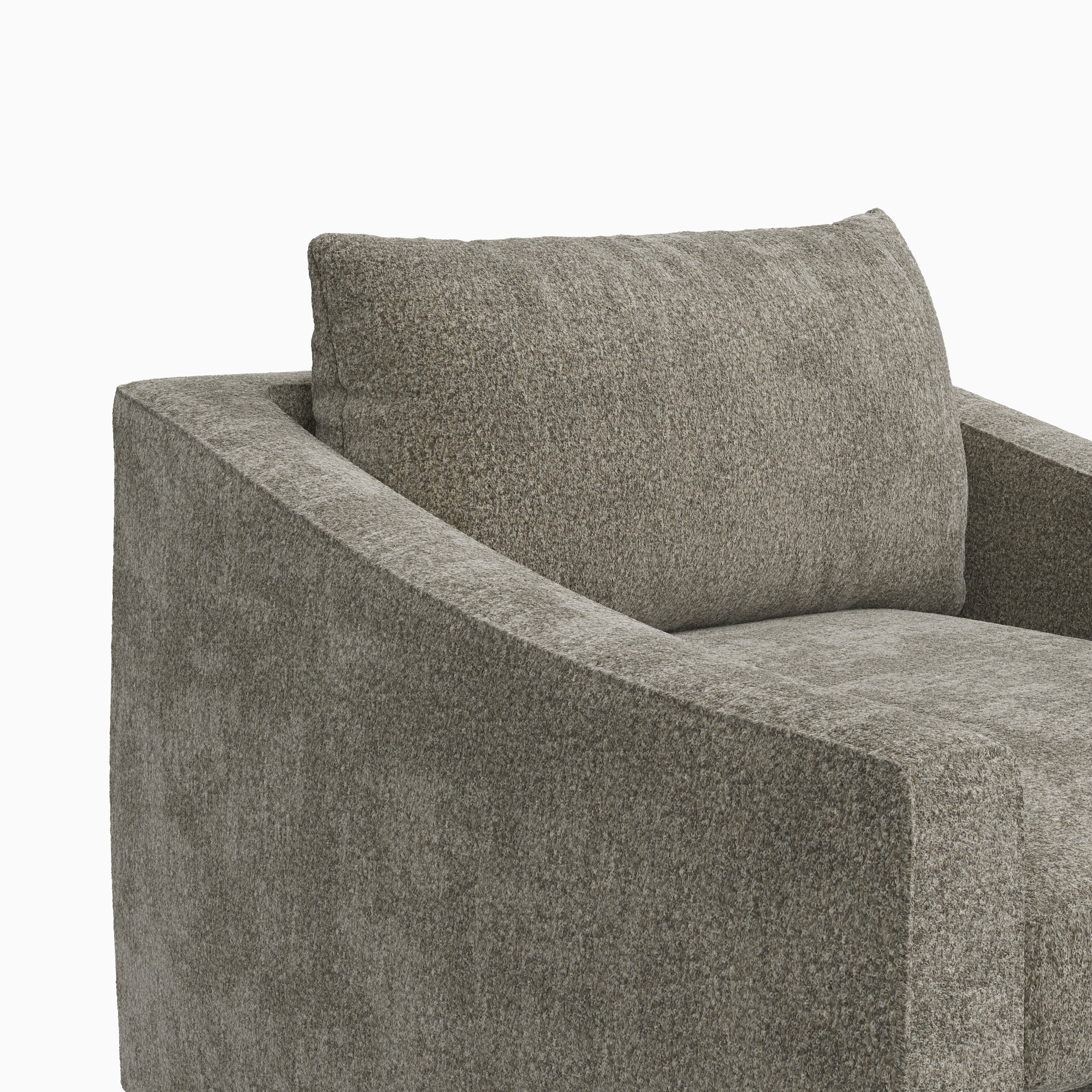 Ronan Swivel Chair in Mushroom - Image 3