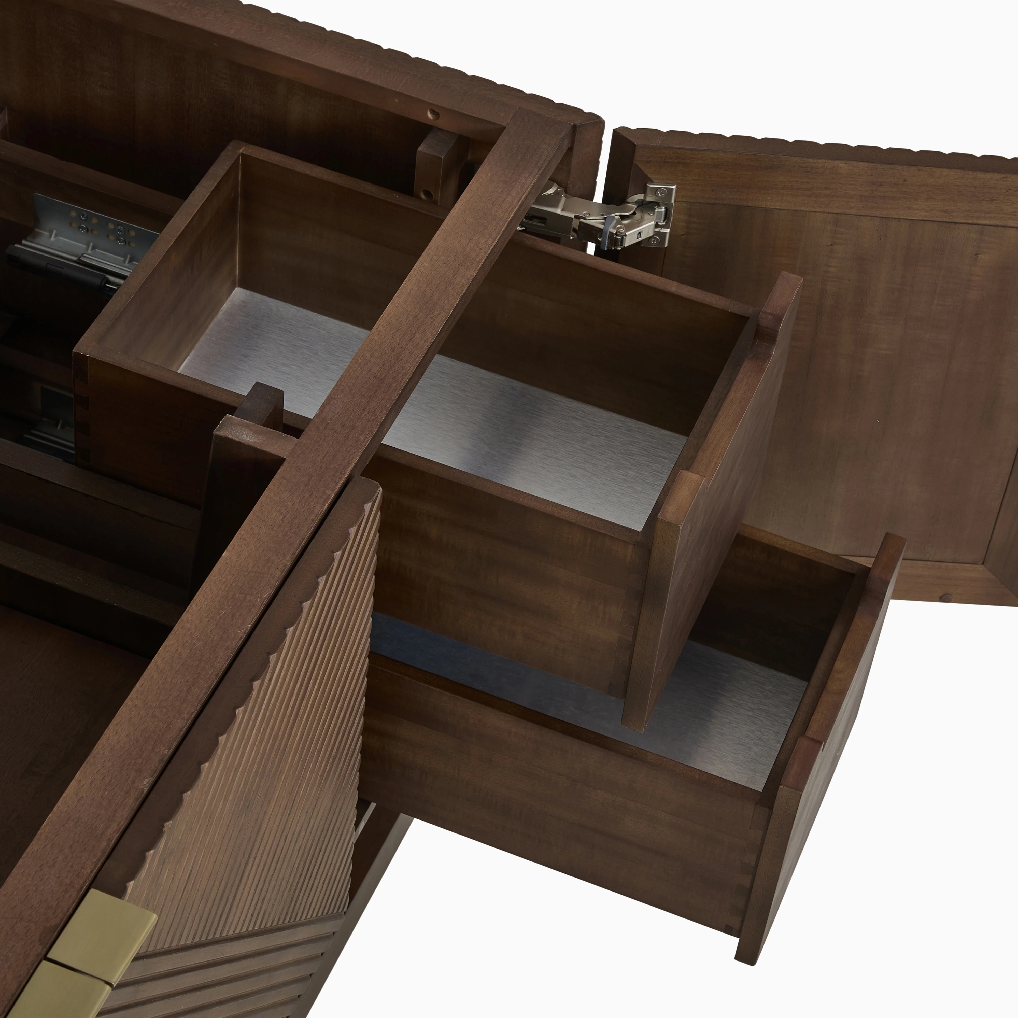Royce 48" Single Vanity in Chestnut with 3 cm White Zeus Quartz Top - Image 7