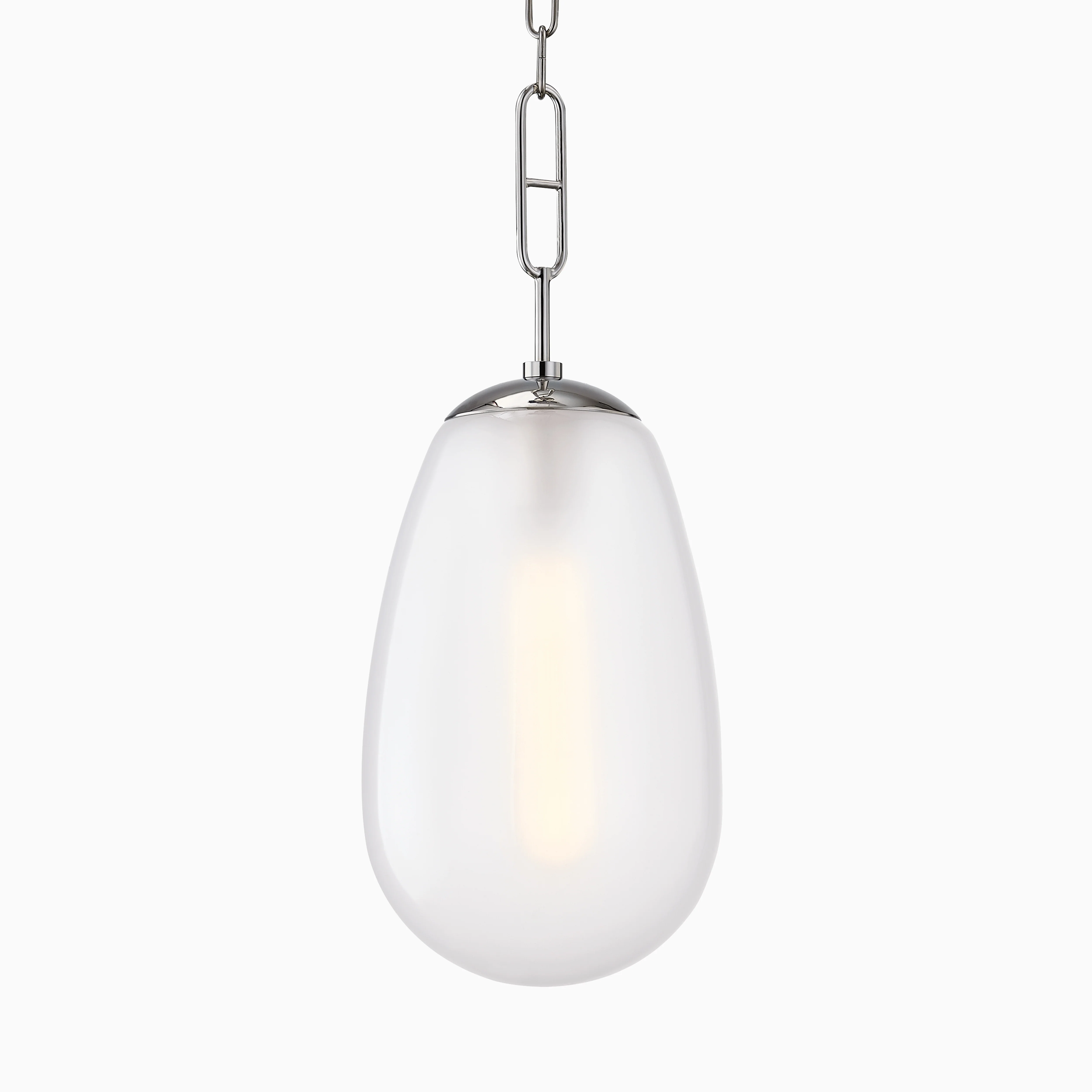 Runa 9" Pendant In Polished Nickel