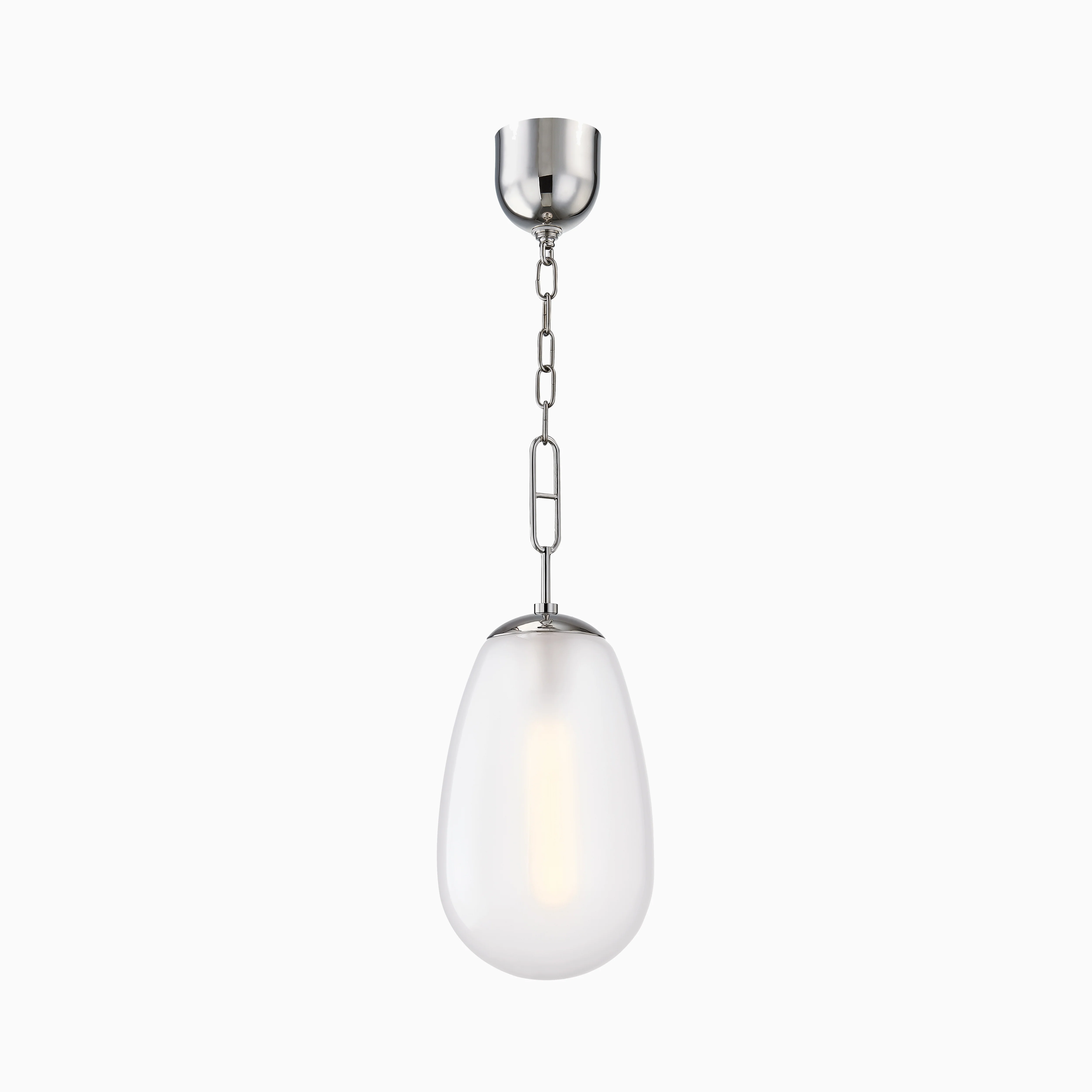 Runa 9" Pendant In Polished Nickel - Image 3