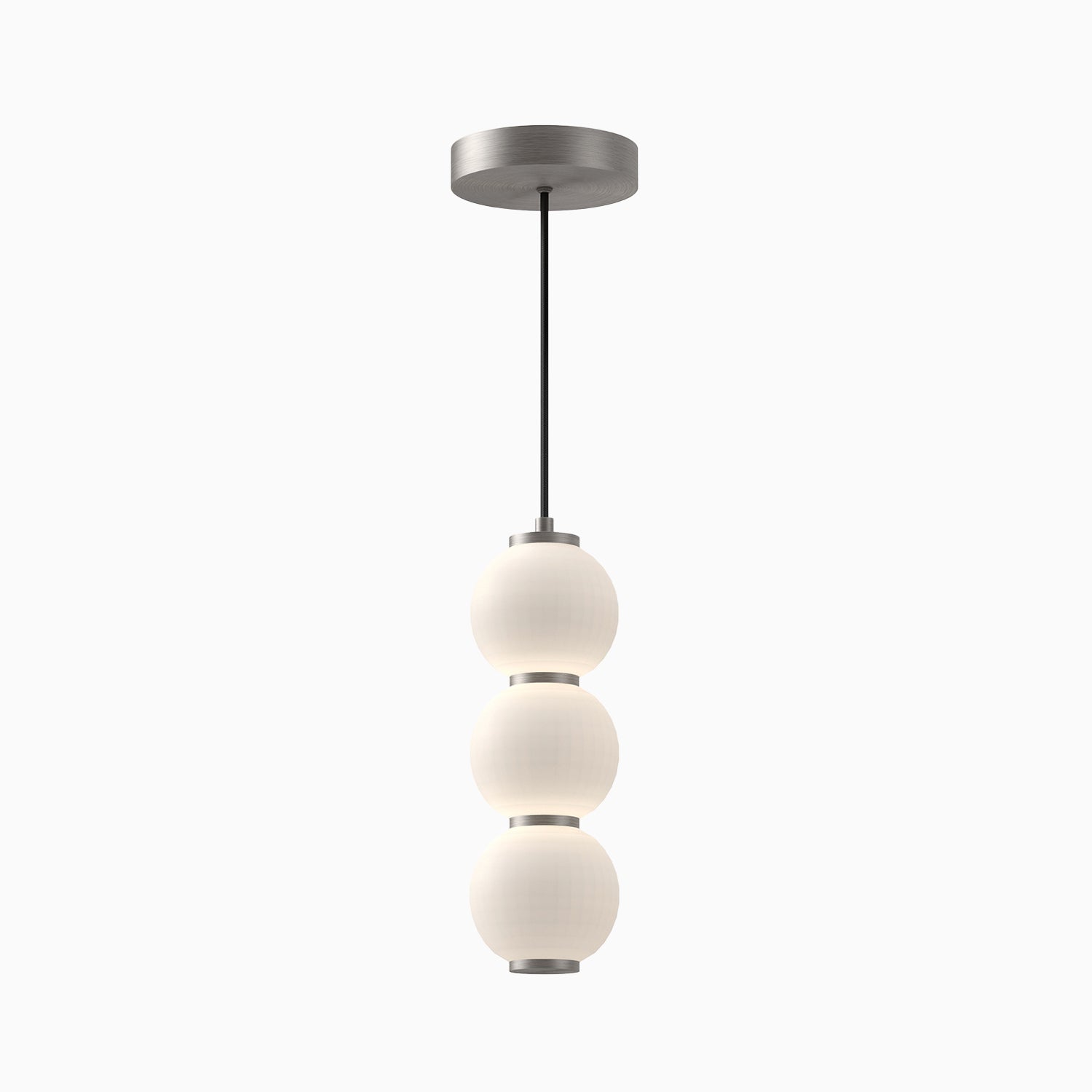 Sadie 7" LED Pendant in Brushed Nickel/Opal Matte Glass