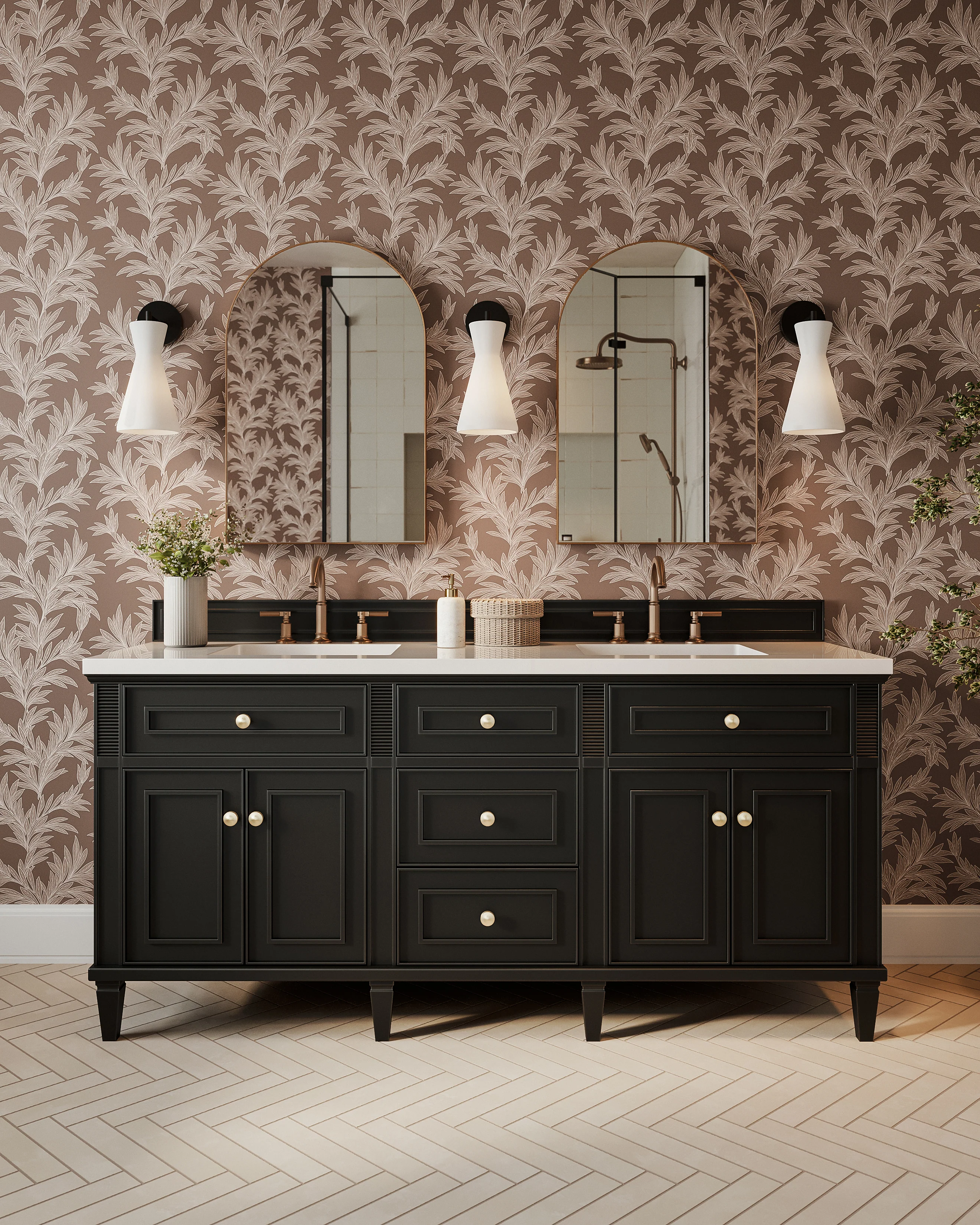 Sally 6" 1 Light Wall/Vanity Light in Matte Black/Opal Glass - Image 3