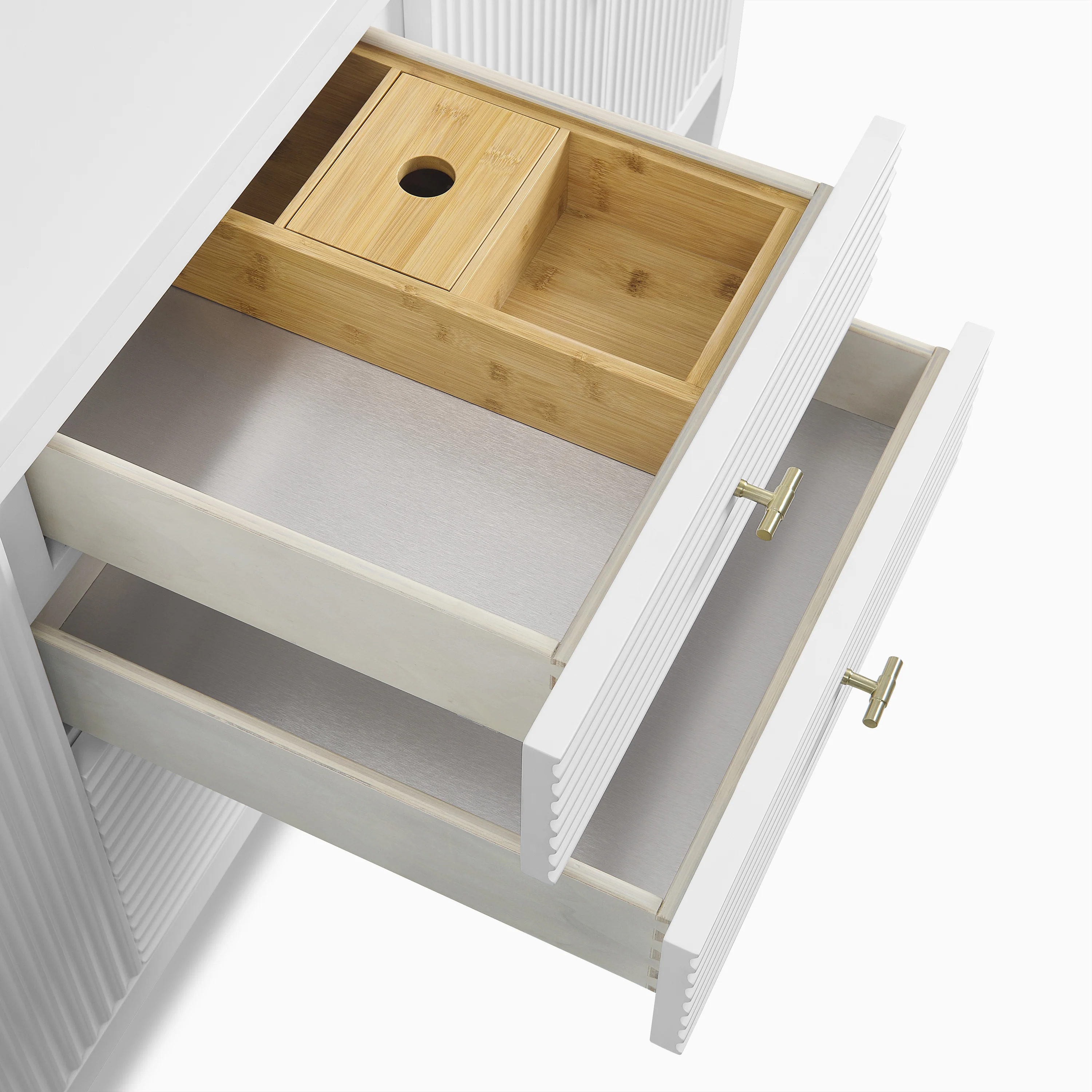 Sasha 72" Double Vanity in Bright White with 3 cm White Zeus Quartz Top - Image 7