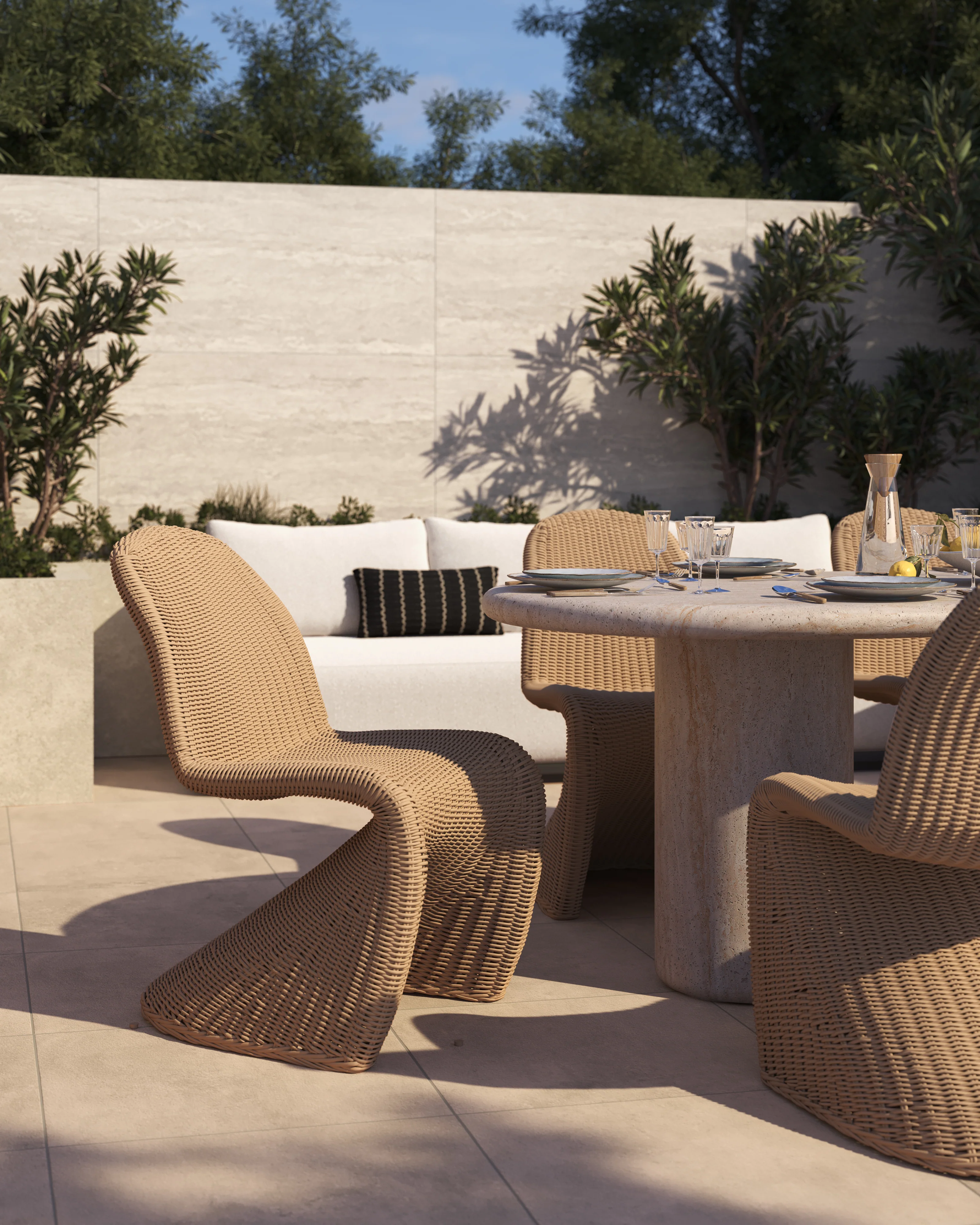 Seabrook Outdoor Dining Table, 78" - Image 10