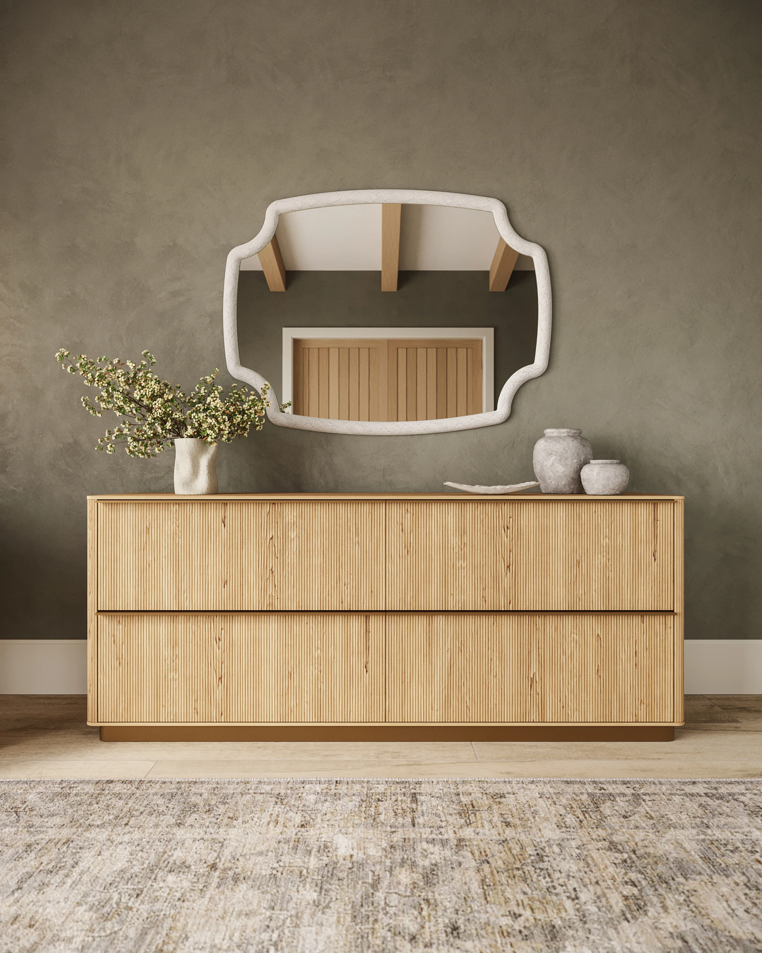 Seraphin Mirror in White - Image 6