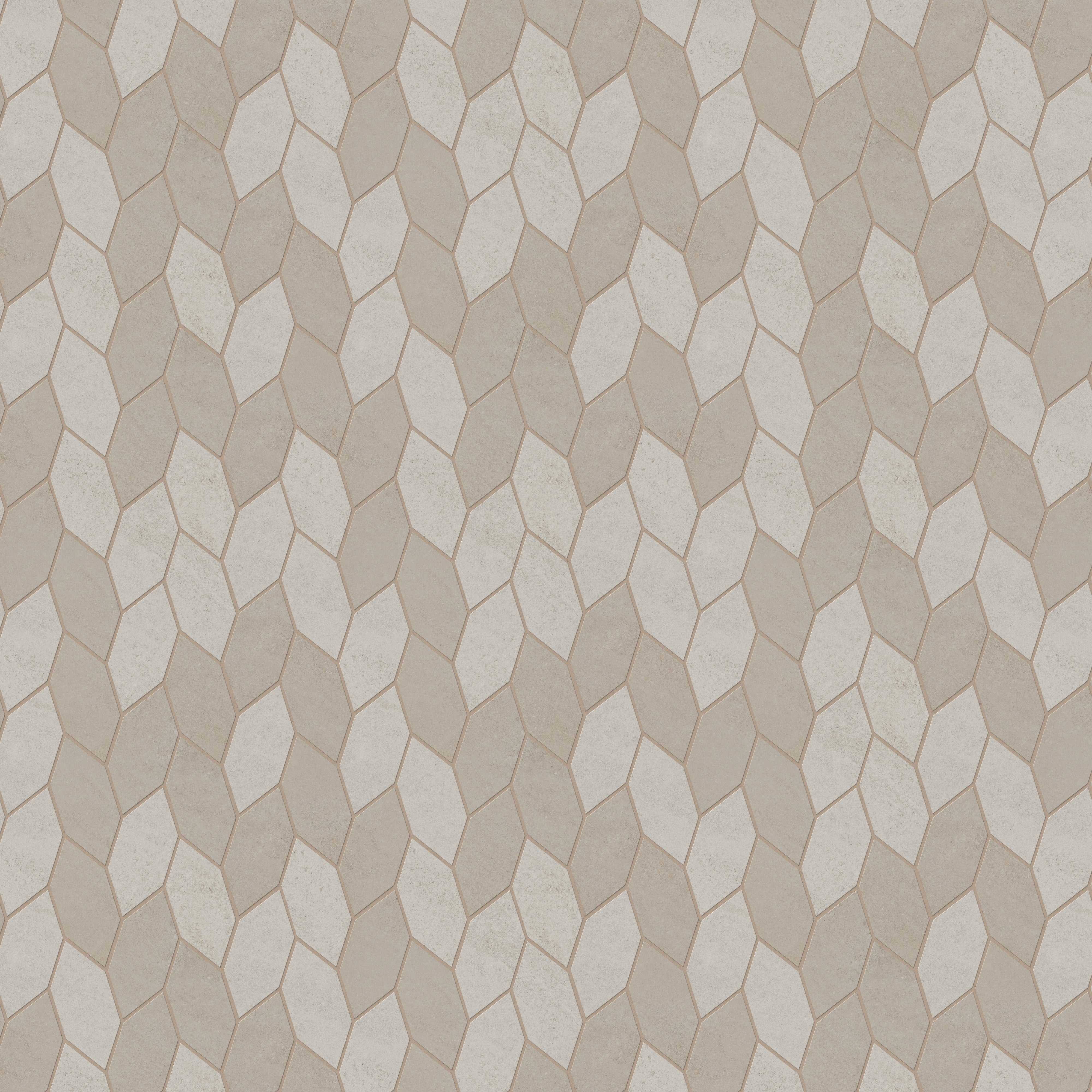 Shea 12.5 x 15 Matte Porcelain Leaf Mosaic Tile in Warm Blend - Image 5
