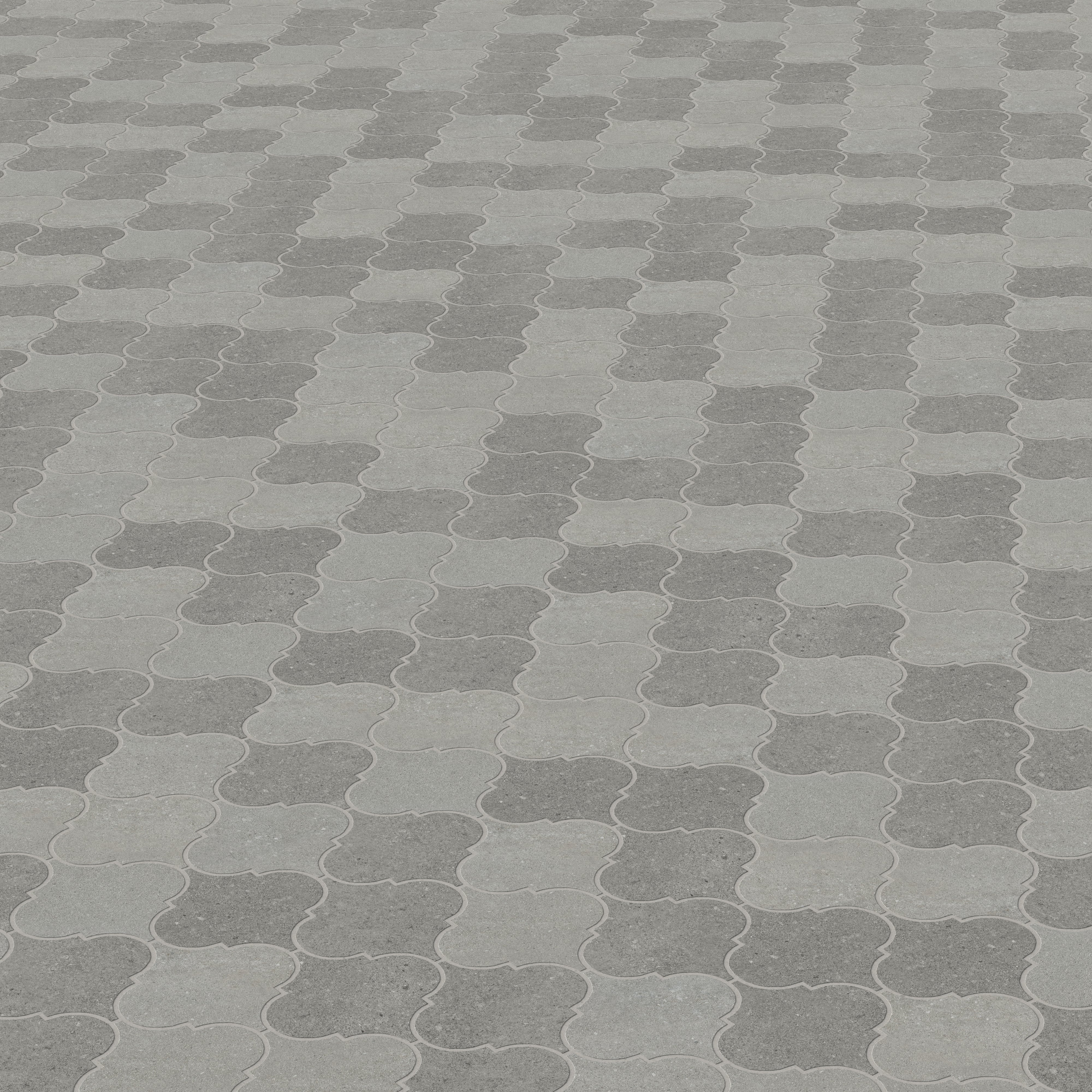 Shea 12 x 14.5 Matte Porcelain Arabesque Mosaic Tile in Cool Blend - Image 4