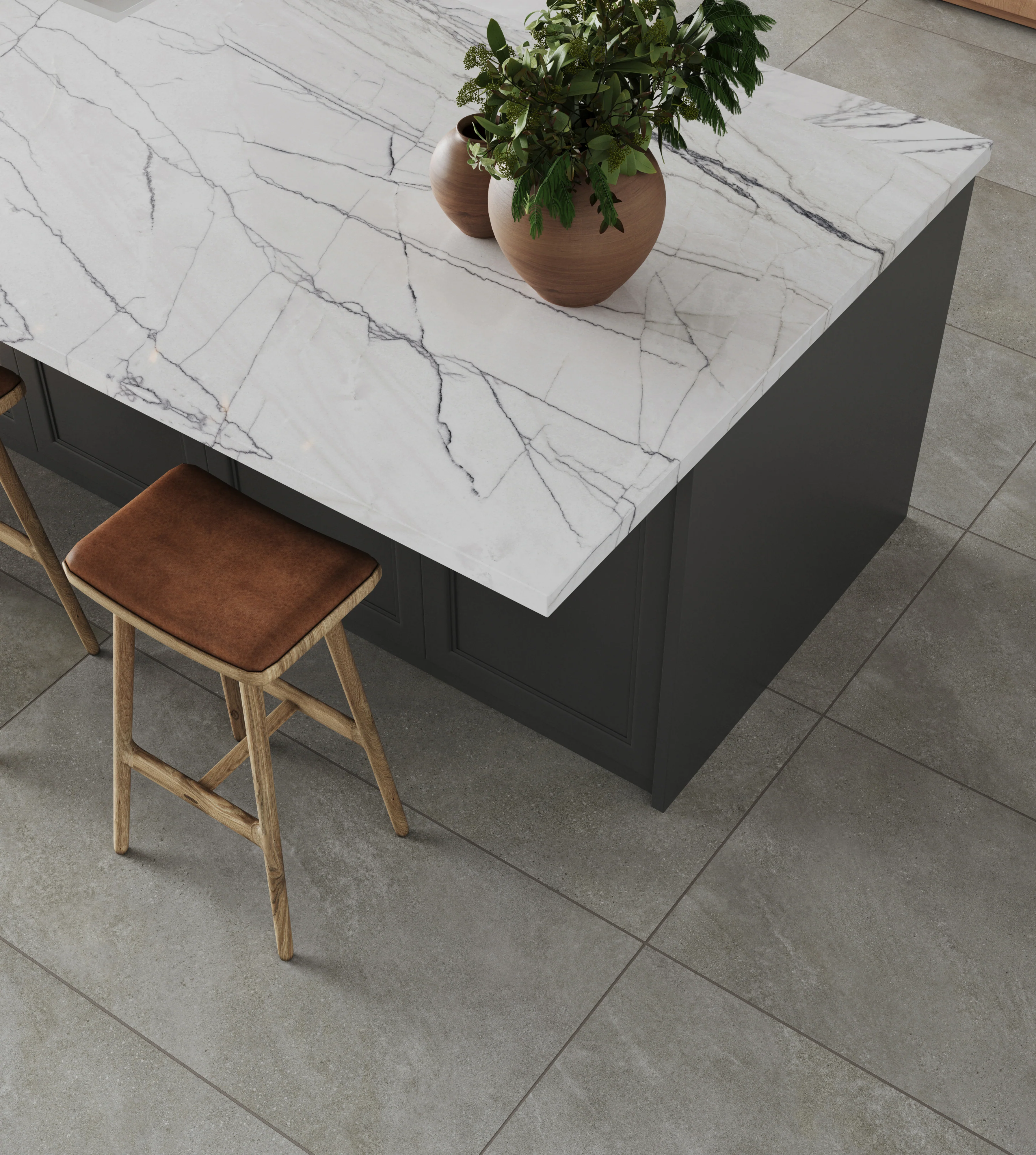 Shea 24 x 48 Matte Porcelain Tile in Storm Grey - Image 10
