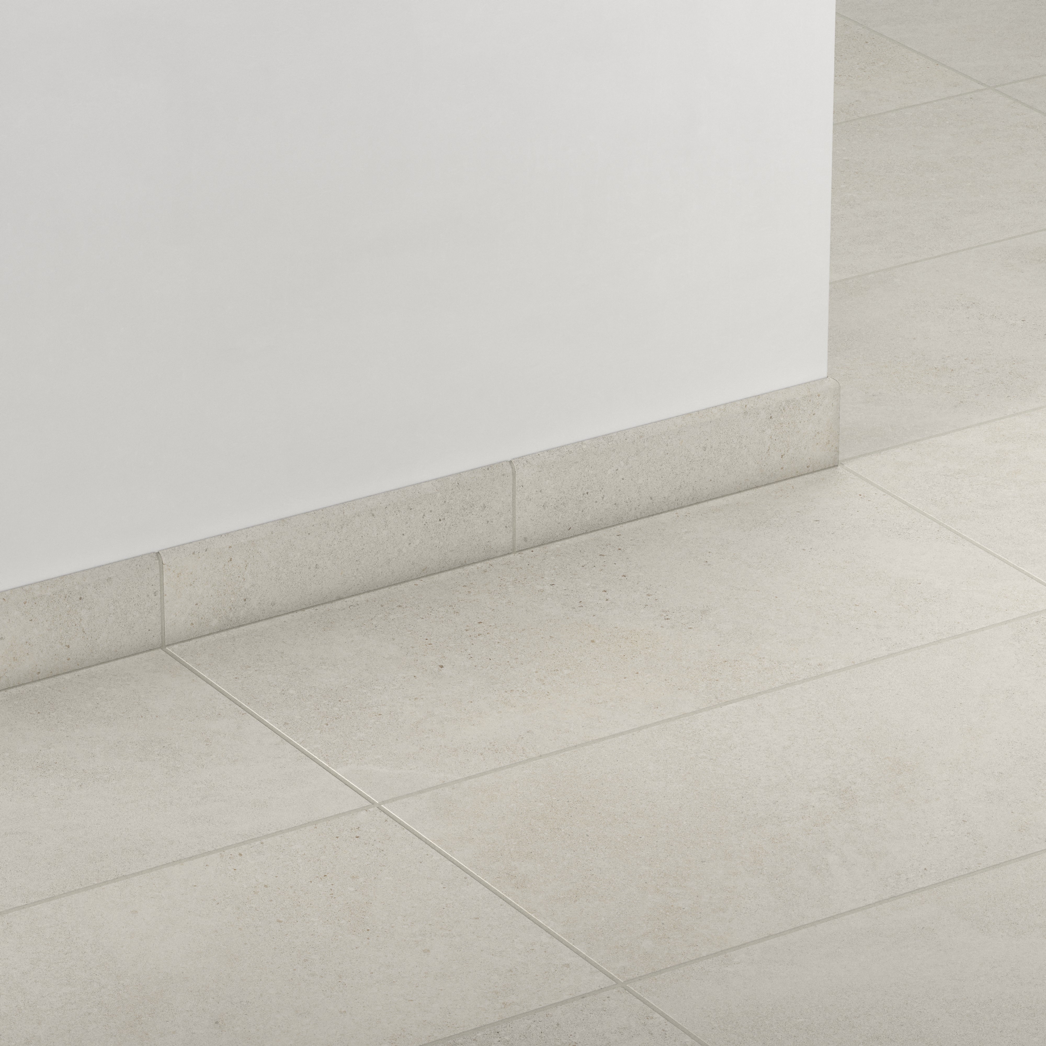 Shea 3 x 12 Matte Porcelain Bullnose Tile in Polar - Image 3
