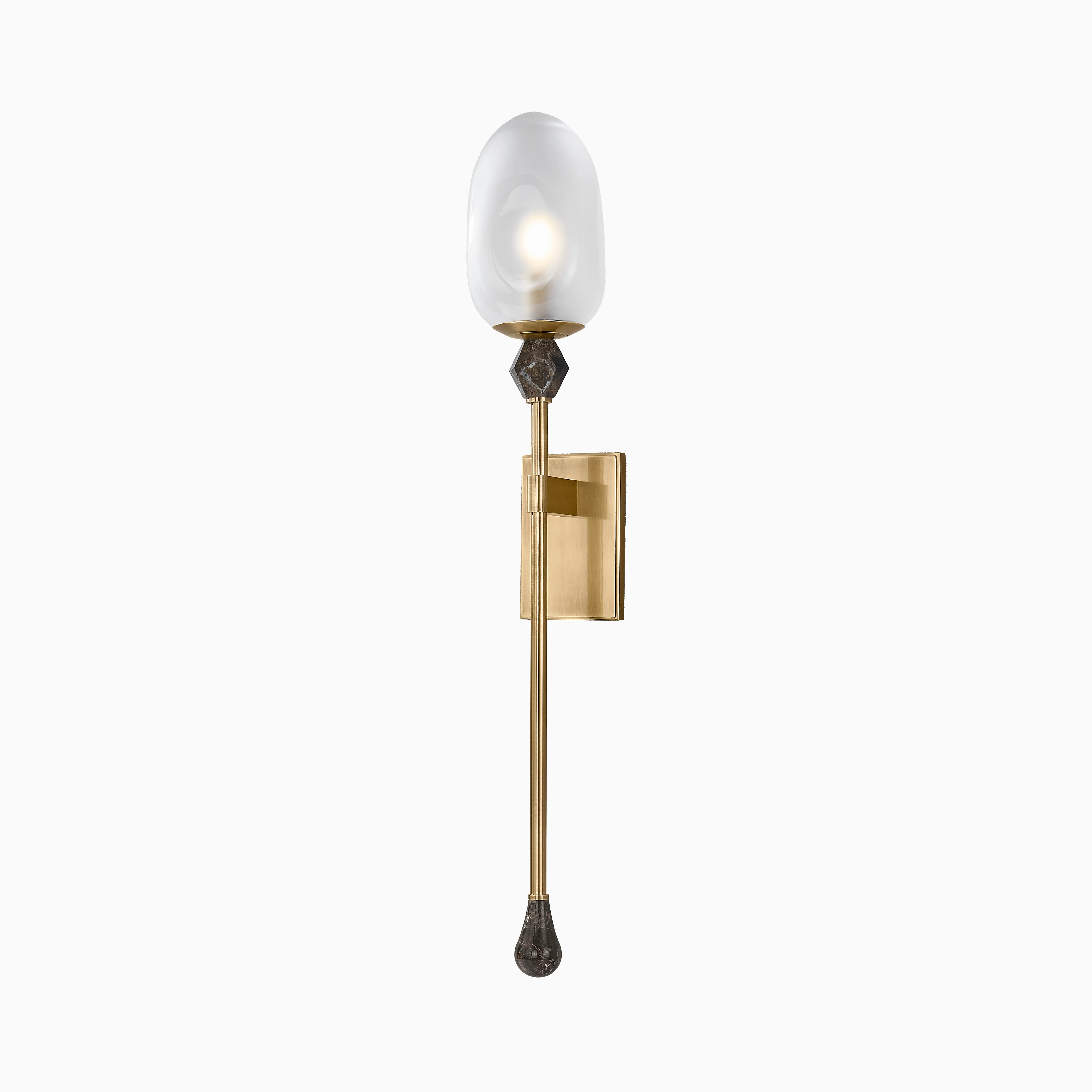 Shonda Wall Sconce in Vintage Brass - Image 4
