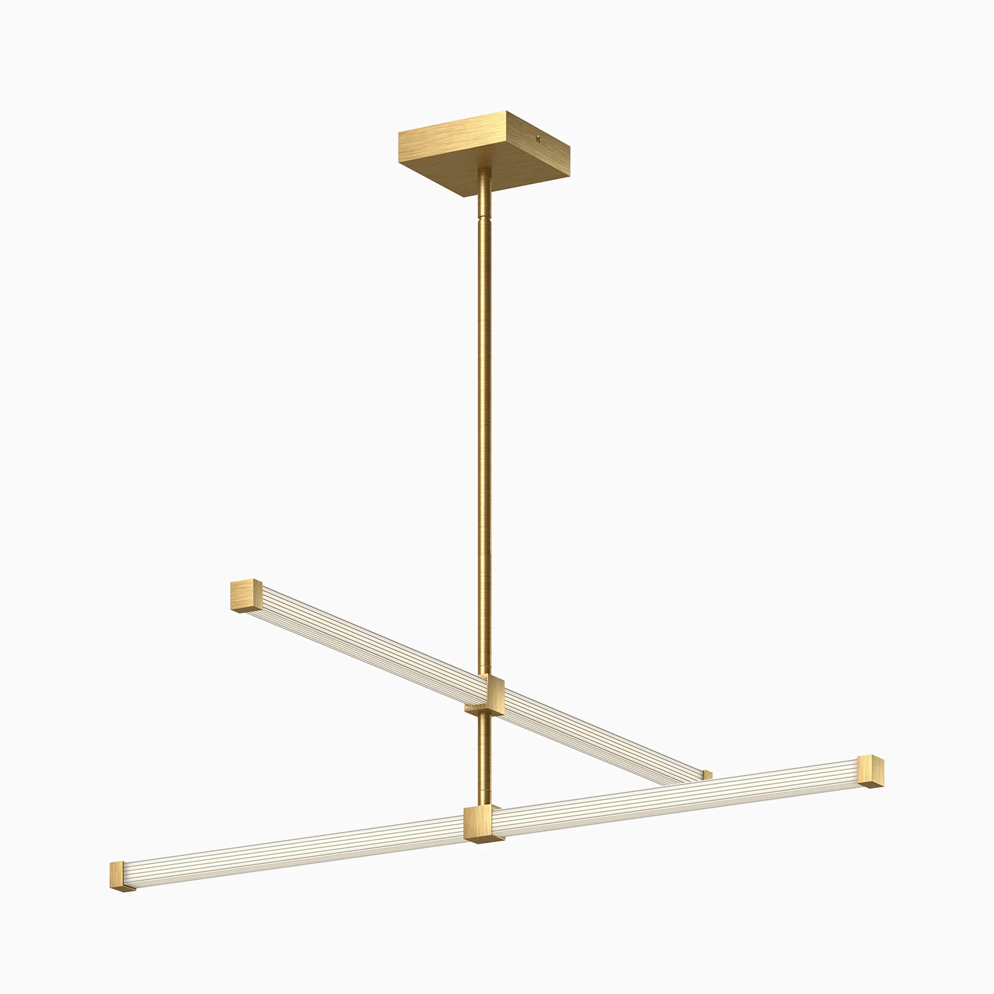 Silas 32" LED Chandelier in Brushed Gold