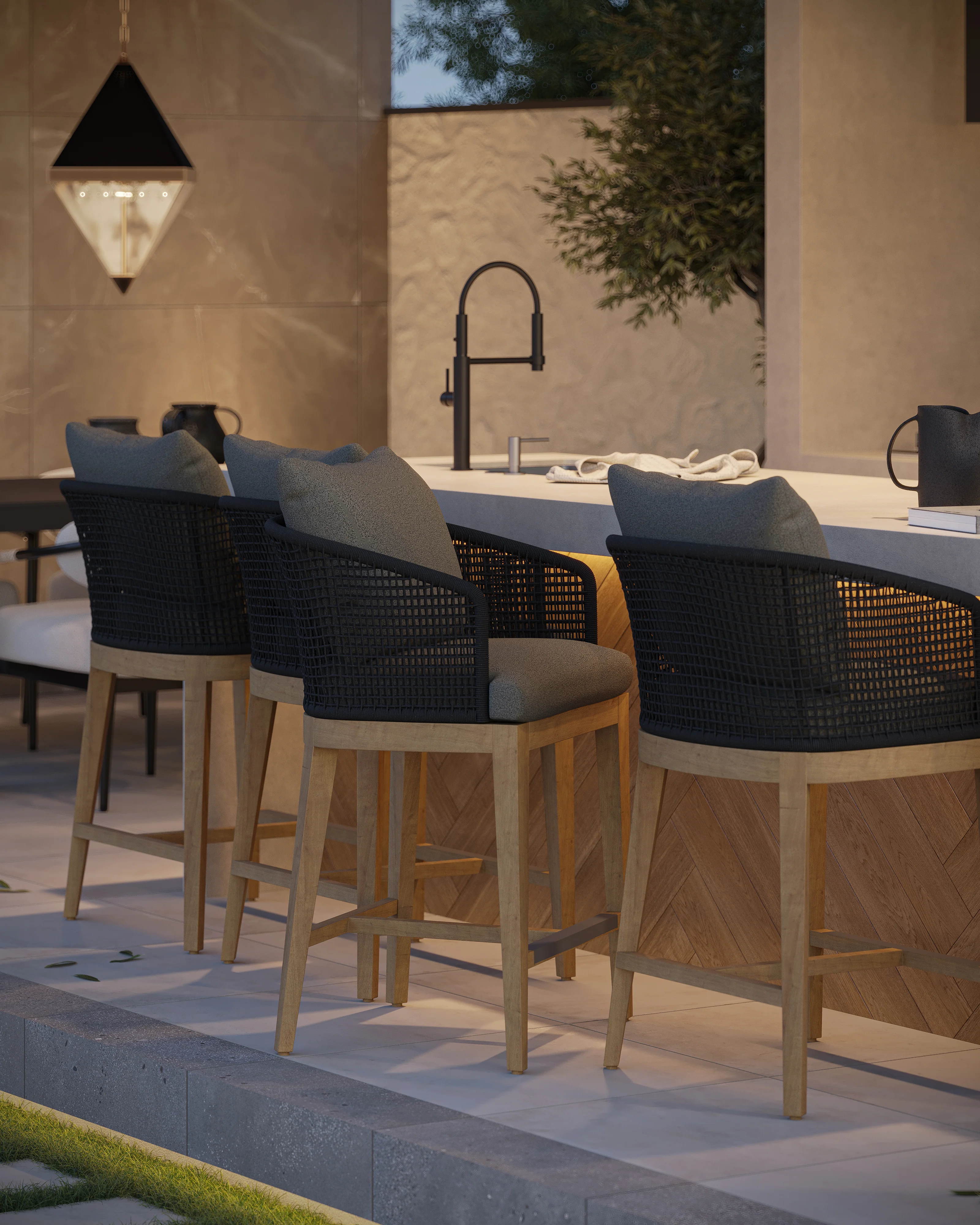 Sloane 24 x 24 Matte Porcelain Tile in Pebble - Image 9