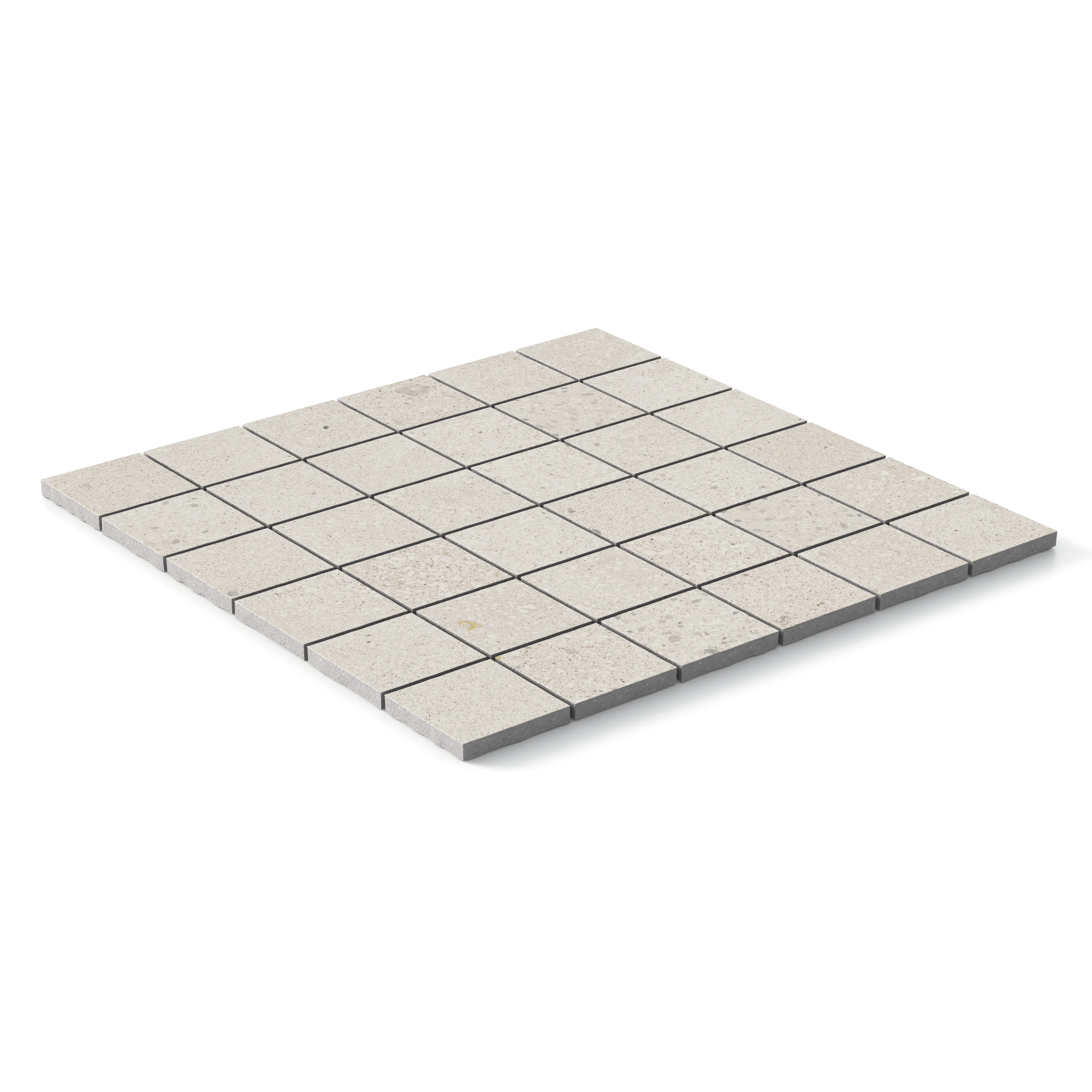 Sloane 2 x 2 Matte Porcelain Mosaic Tile in Pearl - Image 3