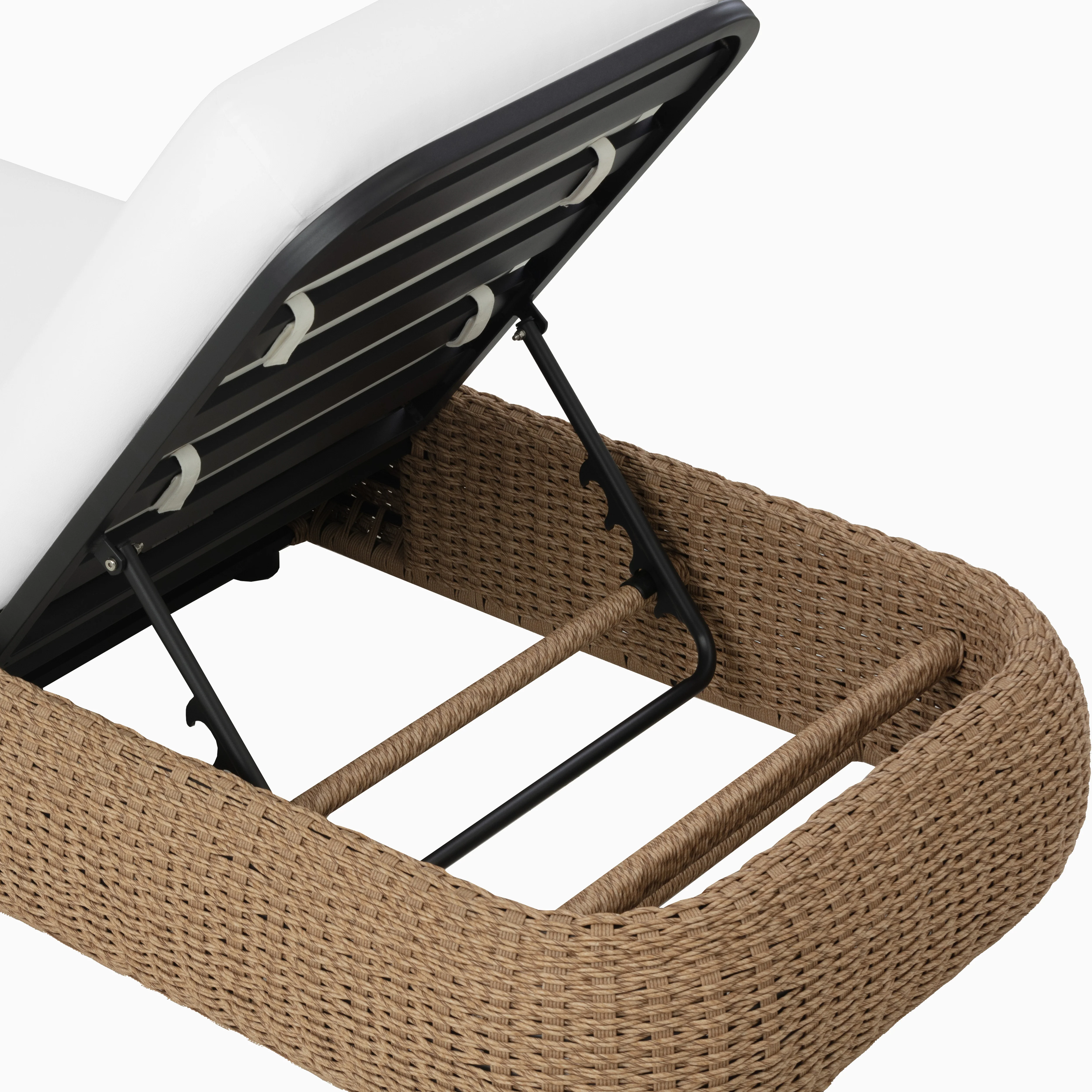 Solena Outdoor Lounger in White - Image 7