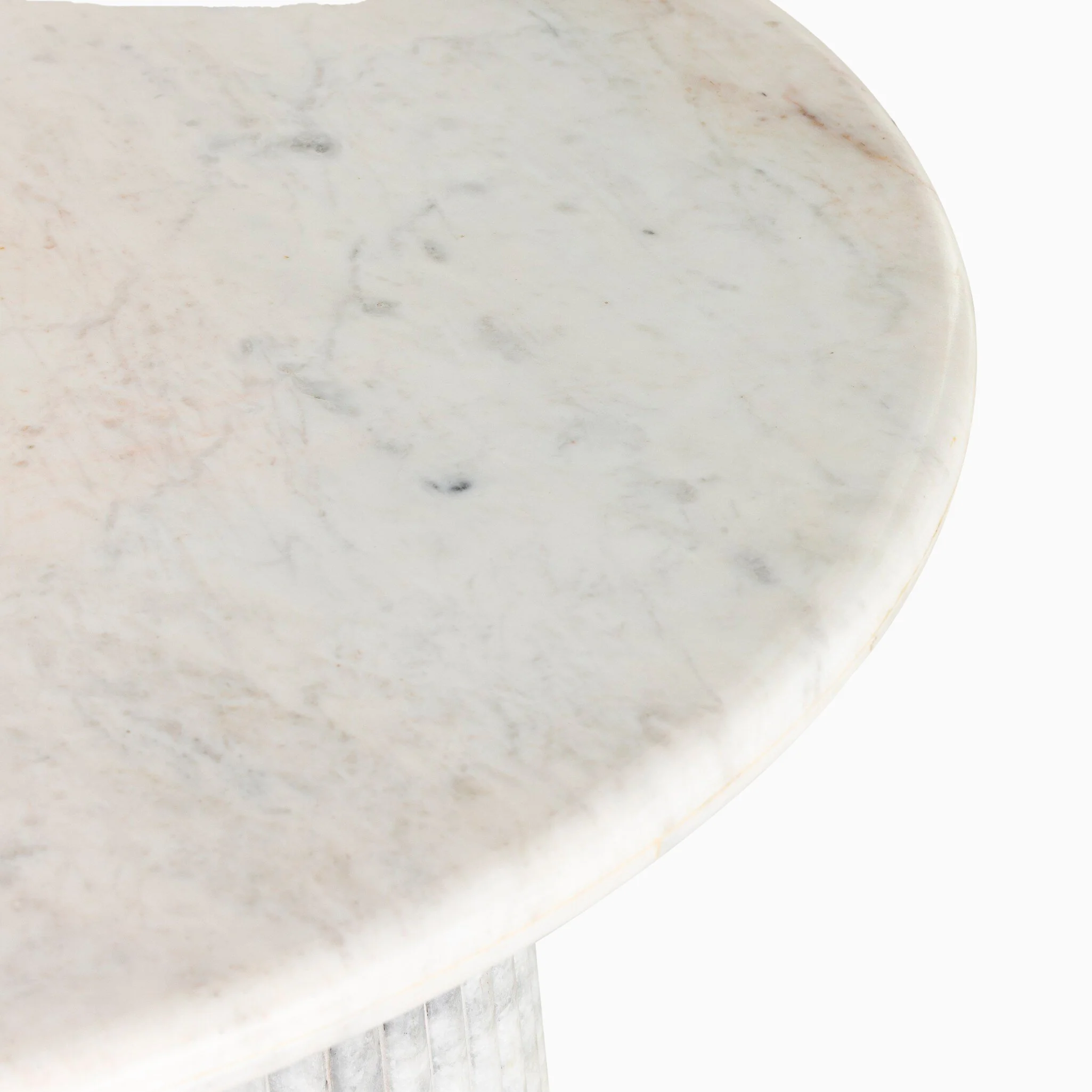 Summit Coffee Table in Polished White Marble - Image 5