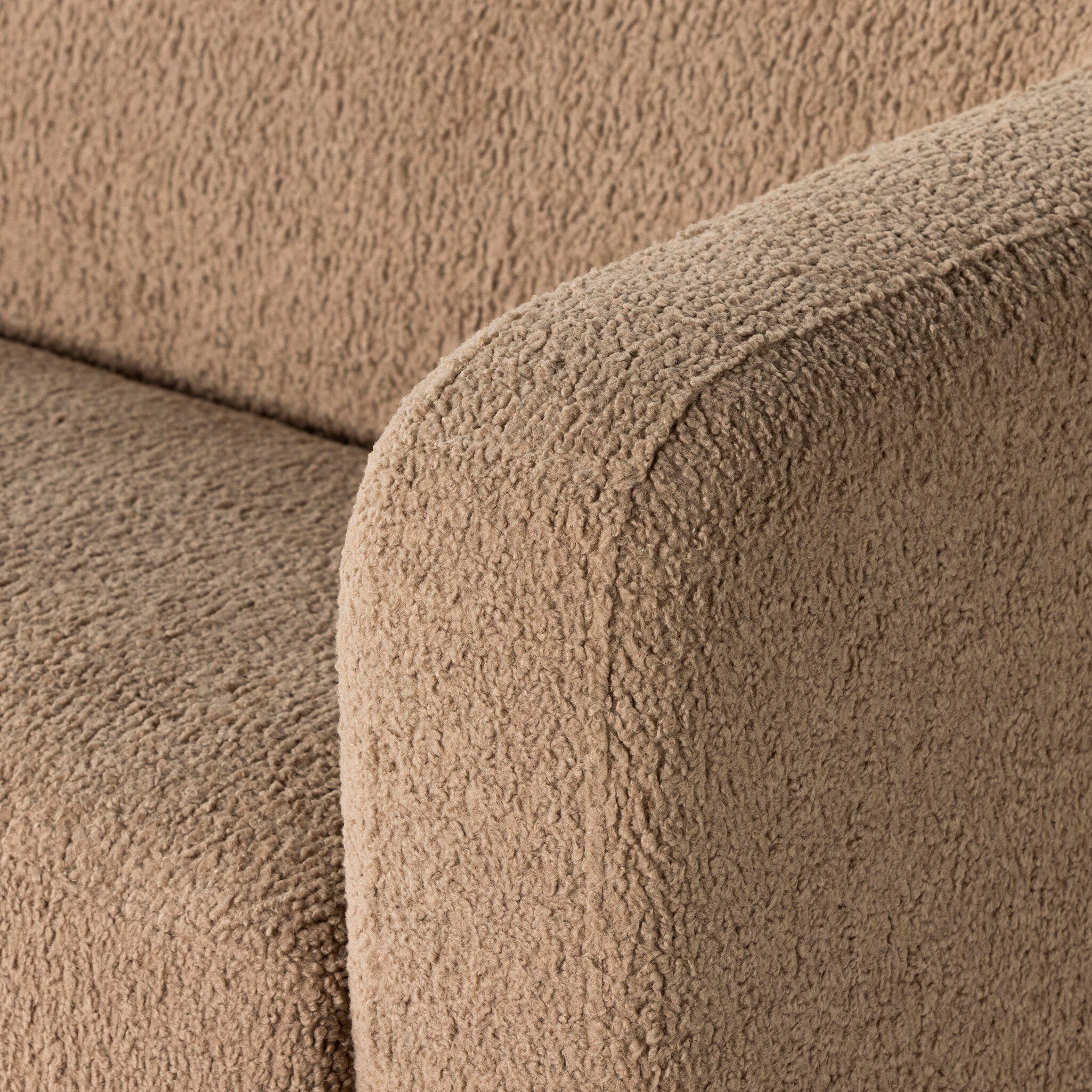Taney Sofa in Sheepskin Camel - Image 5