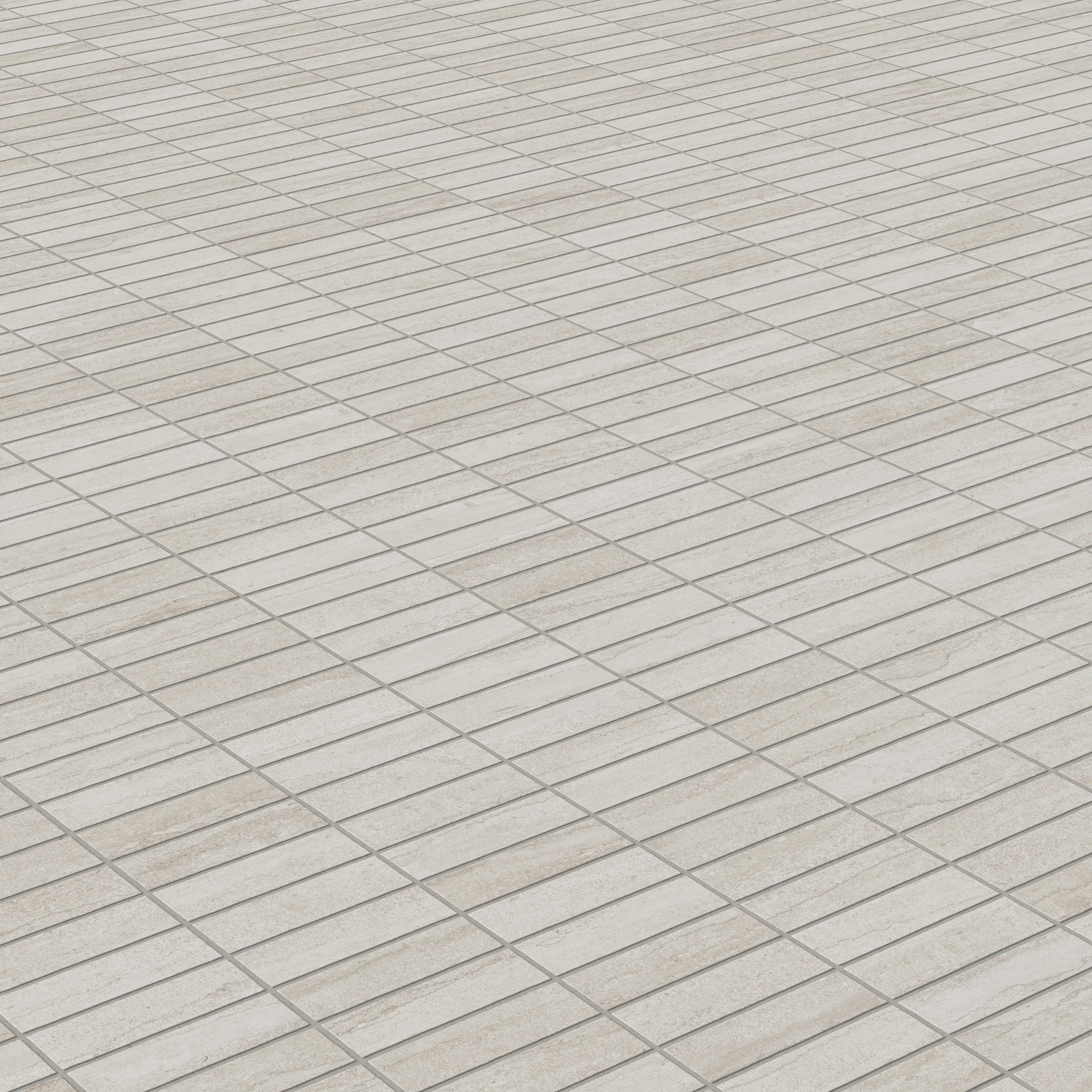 Tatum 1 x 3 Matte Porcelain Mosaic Tile in Vein-Cut Sand - Image 4