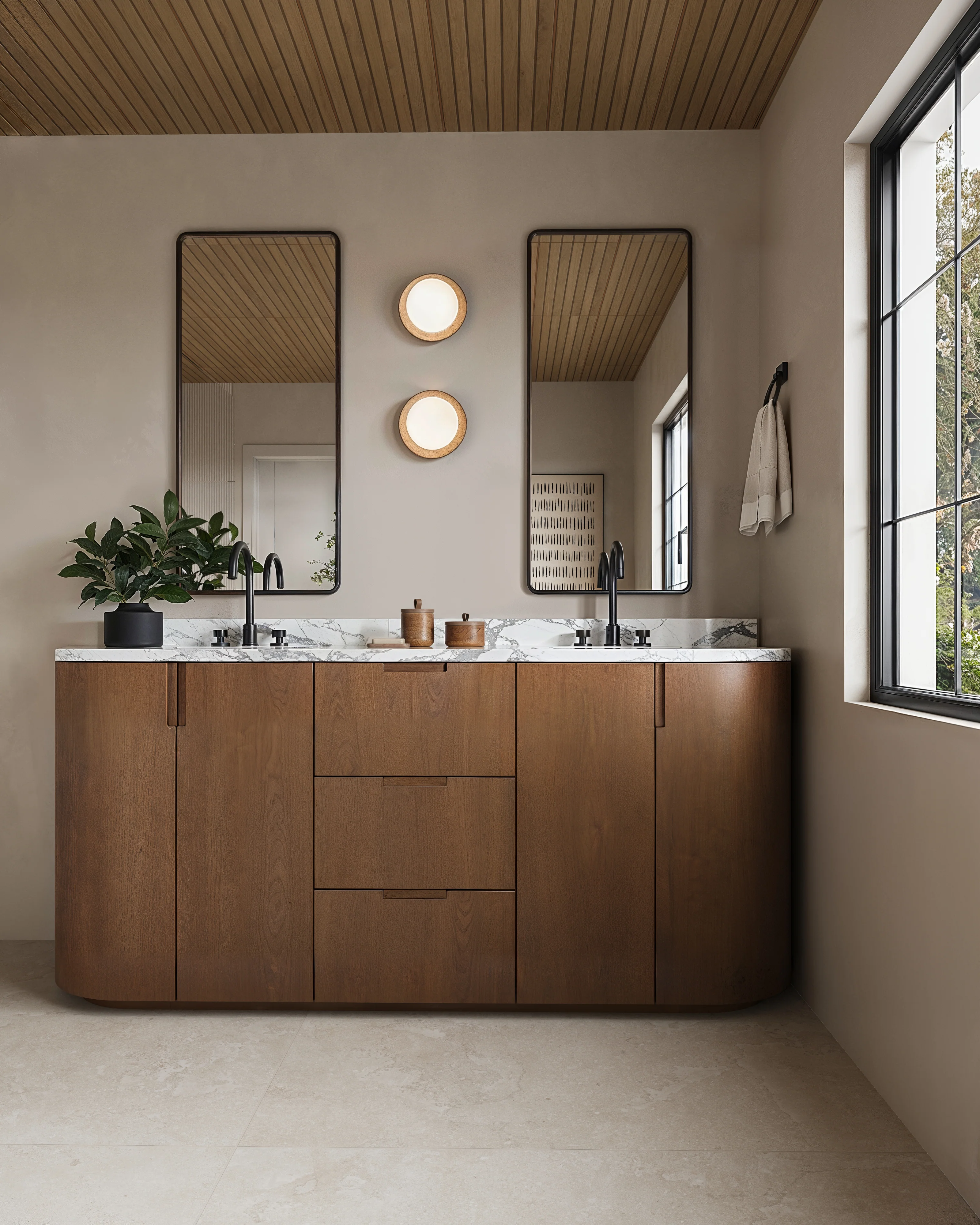 Tatum 24 x 48 Matte Porcelain Tile in Cross-Cut Sand - Image 10