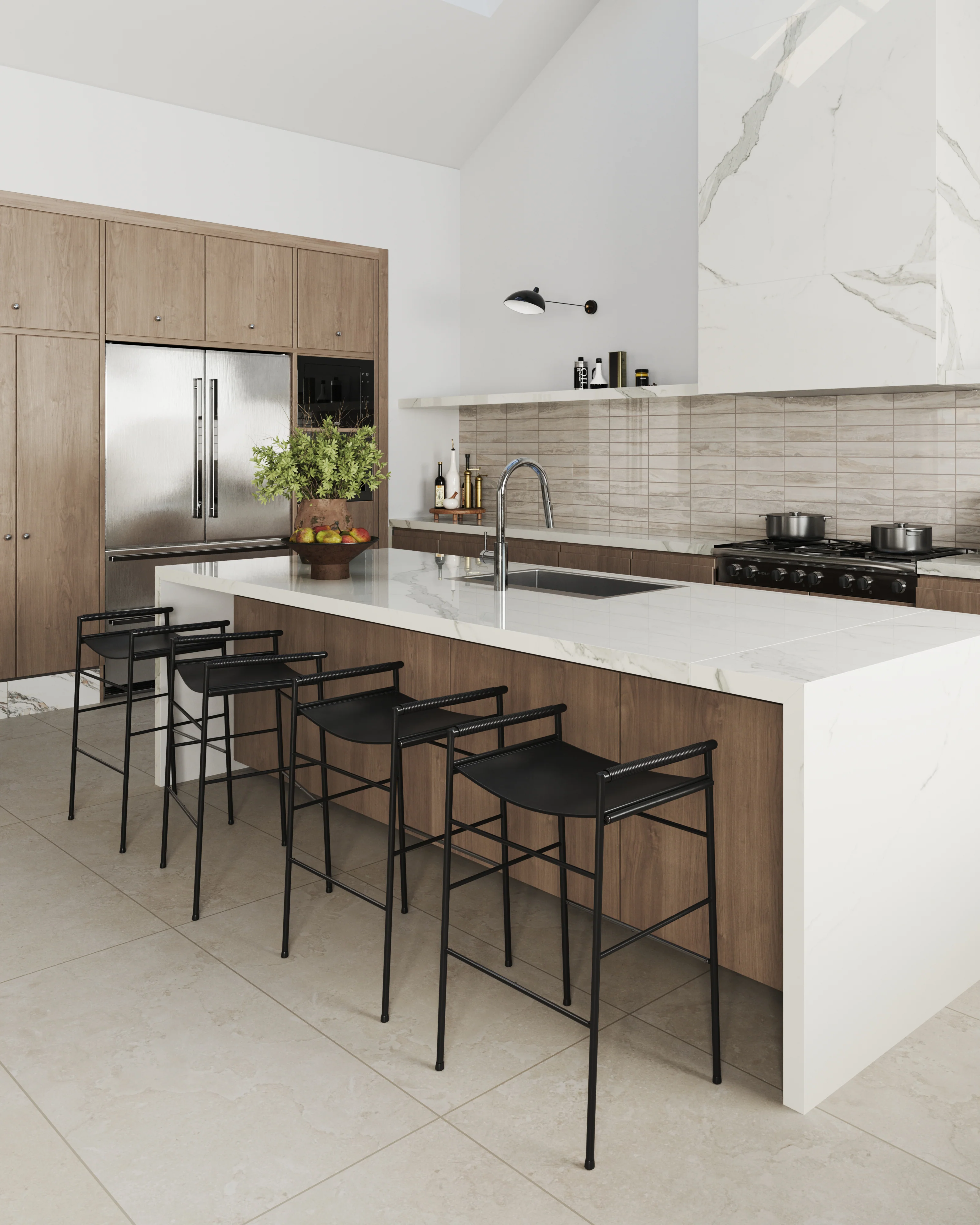 Tatum 24 x 48 Matte Porcelain Tile in Cross-Cut Sand - Image 12