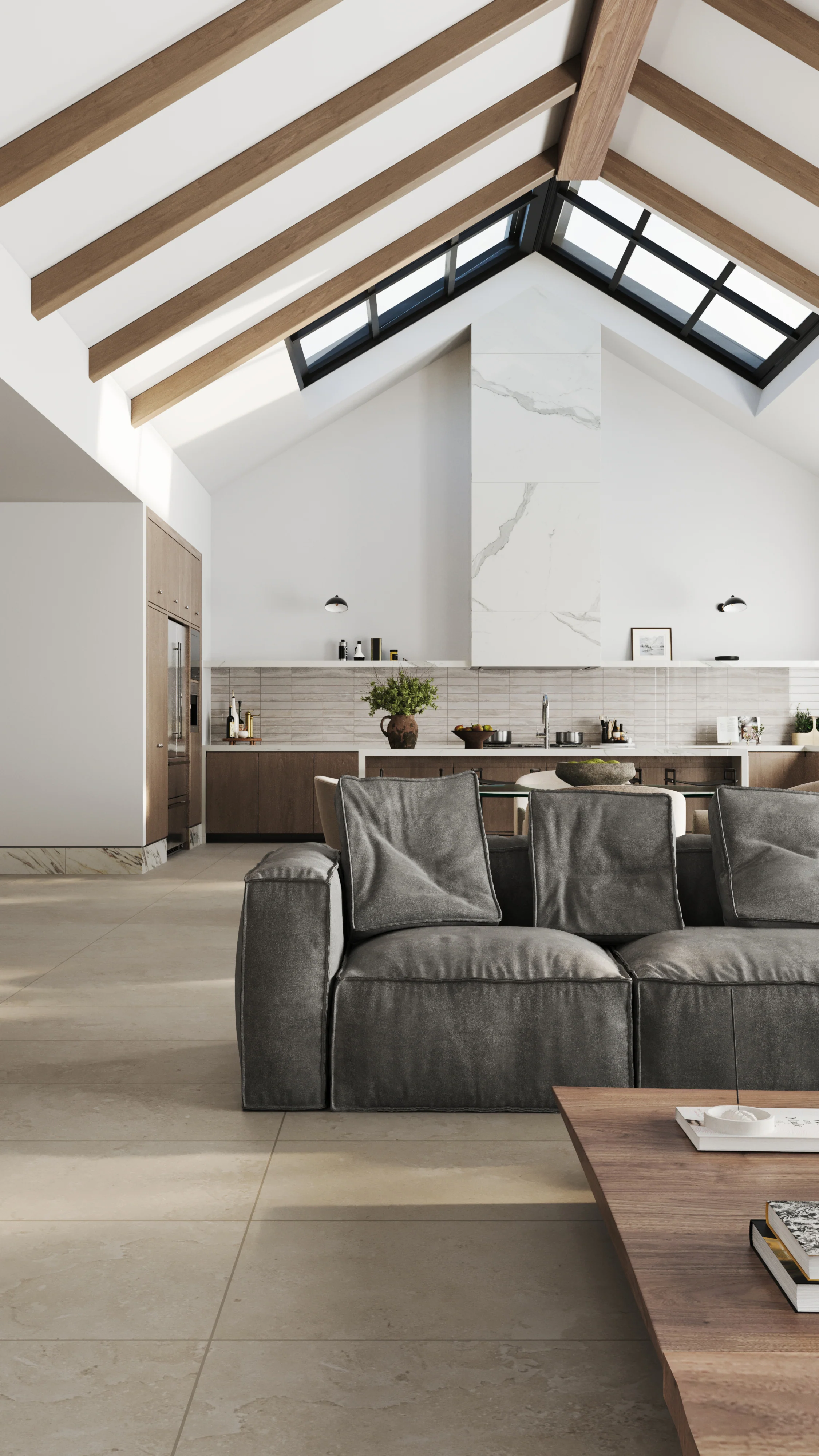 Tatum 24 x 48 Matte Porcelain Tile in Cross-Cut Sand - Image 15