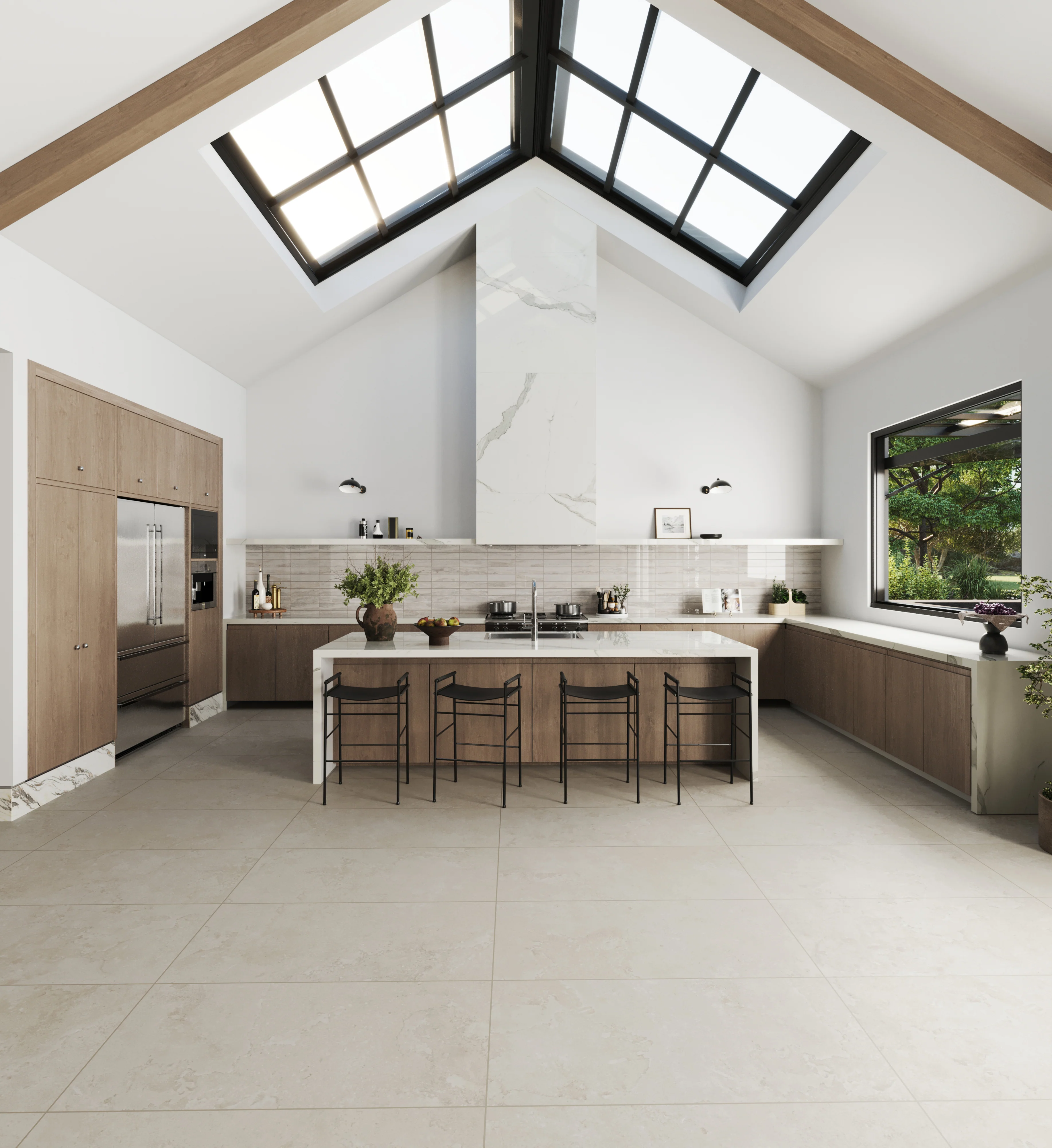 Tatum 24 x 48 Matte Porcelain Tile in Cross-Cut Sand - Image 16