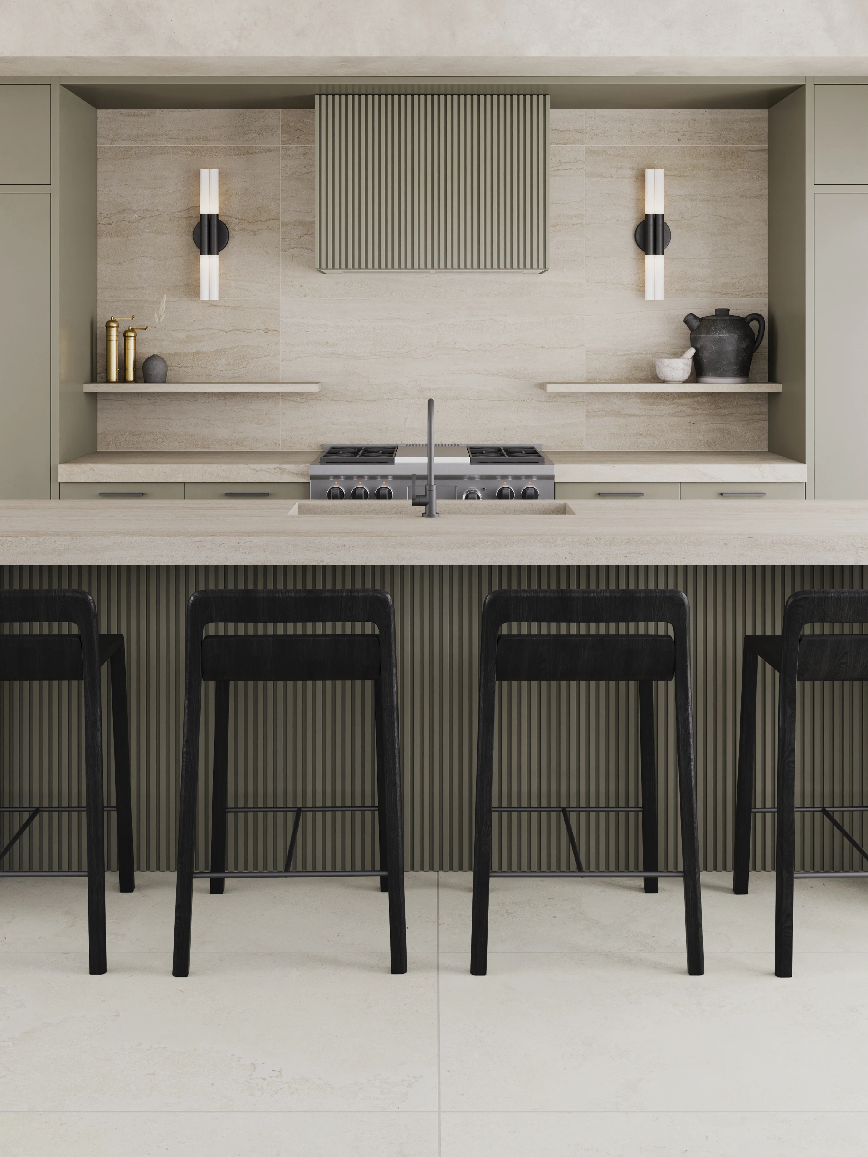 Tatum 24 x 48 Matte Porcelain Tile in Vein-Cut Sand - Image 2