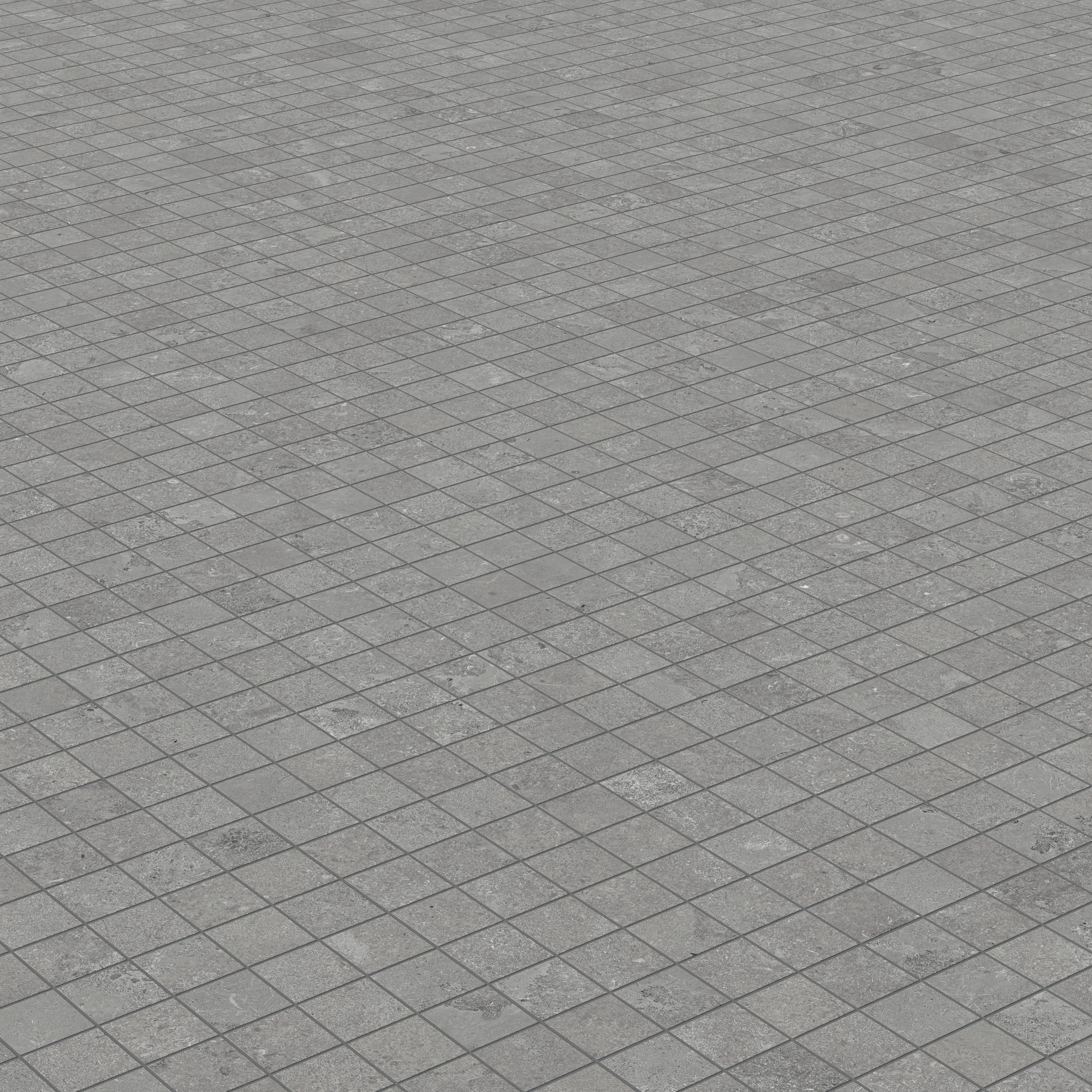 Tatum 2 x 2 Matte Porcelain Mosaic Tile in Cross-Cut Pewter - Image 3