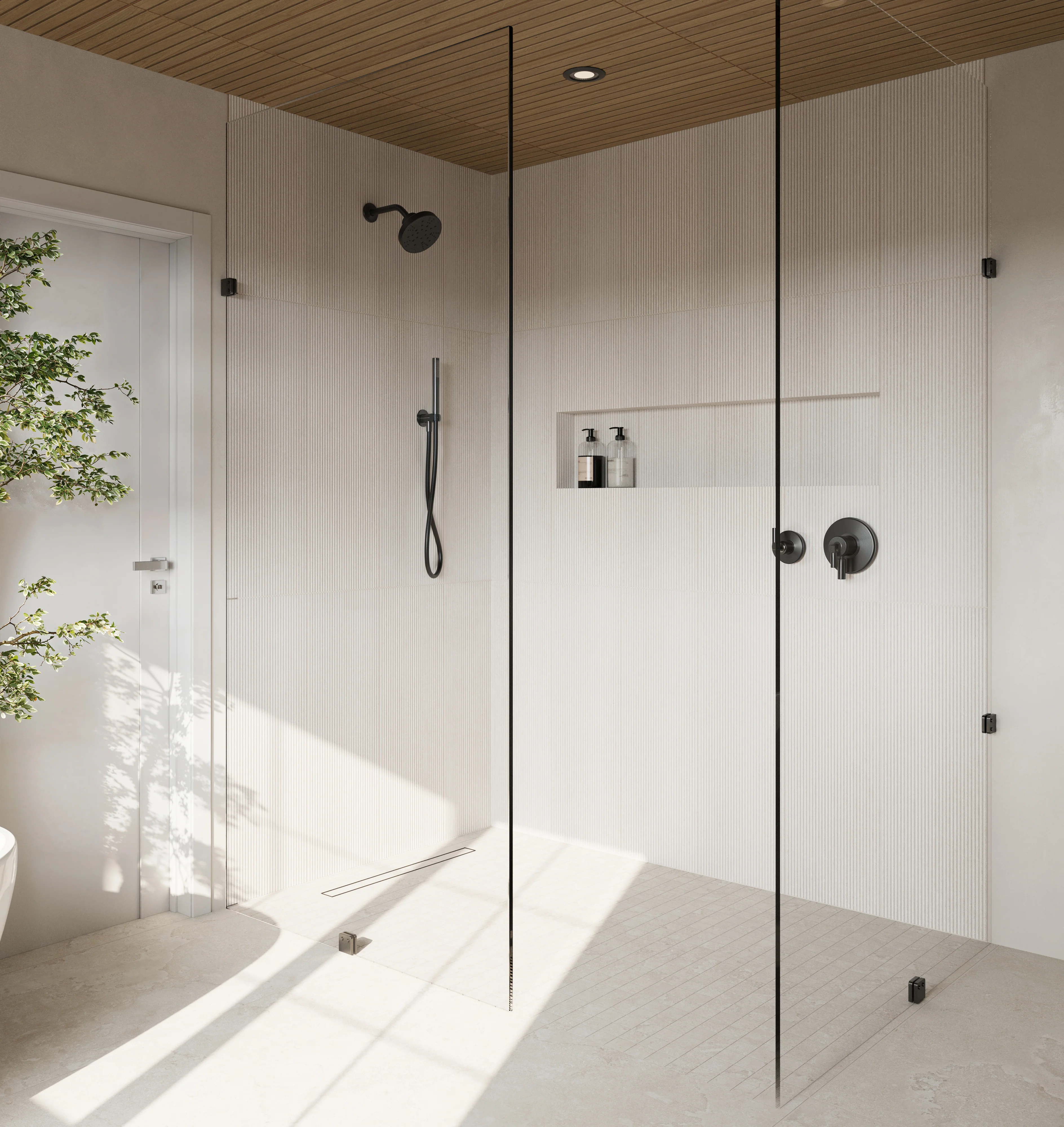 Tatum 2 x 2 Matte Porcelain Mosaic Tile in Cross-Cut Sand - Image 2