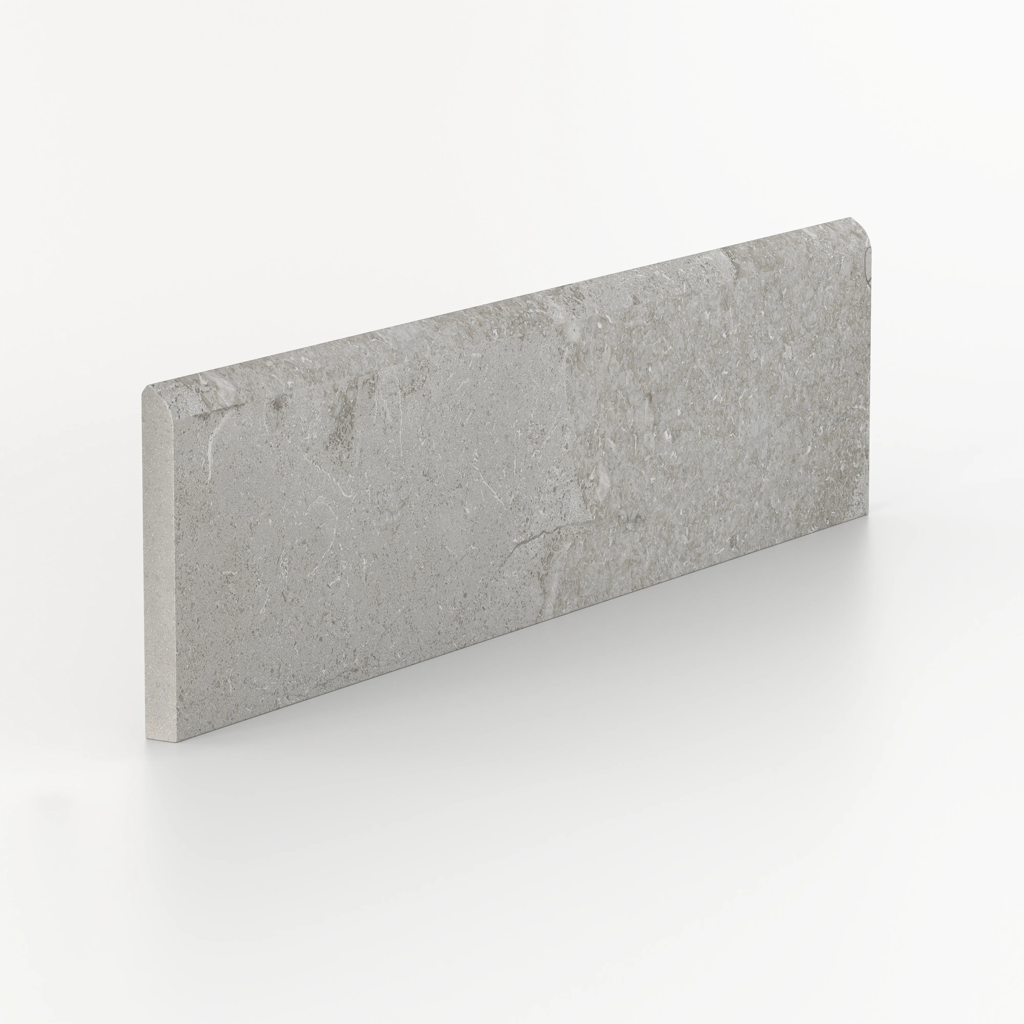 Tatum 3 x 12 Matte Porcelain Bullnose Tile in Cross-Cut Dune - Image 2