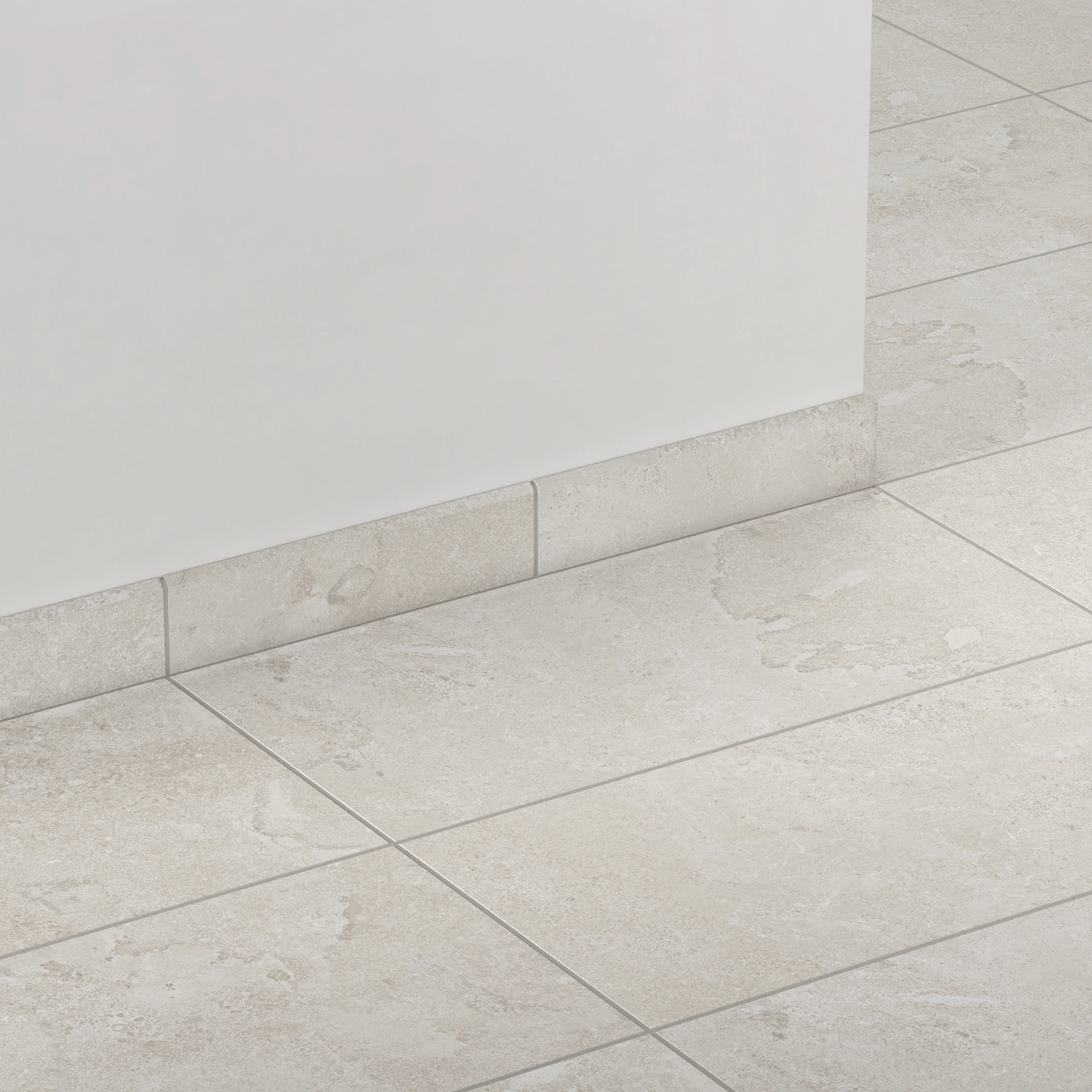 Tatum 3 x 12 Matte Porcelain Bullnose Tile in Cross-Cut Sand - Image 3