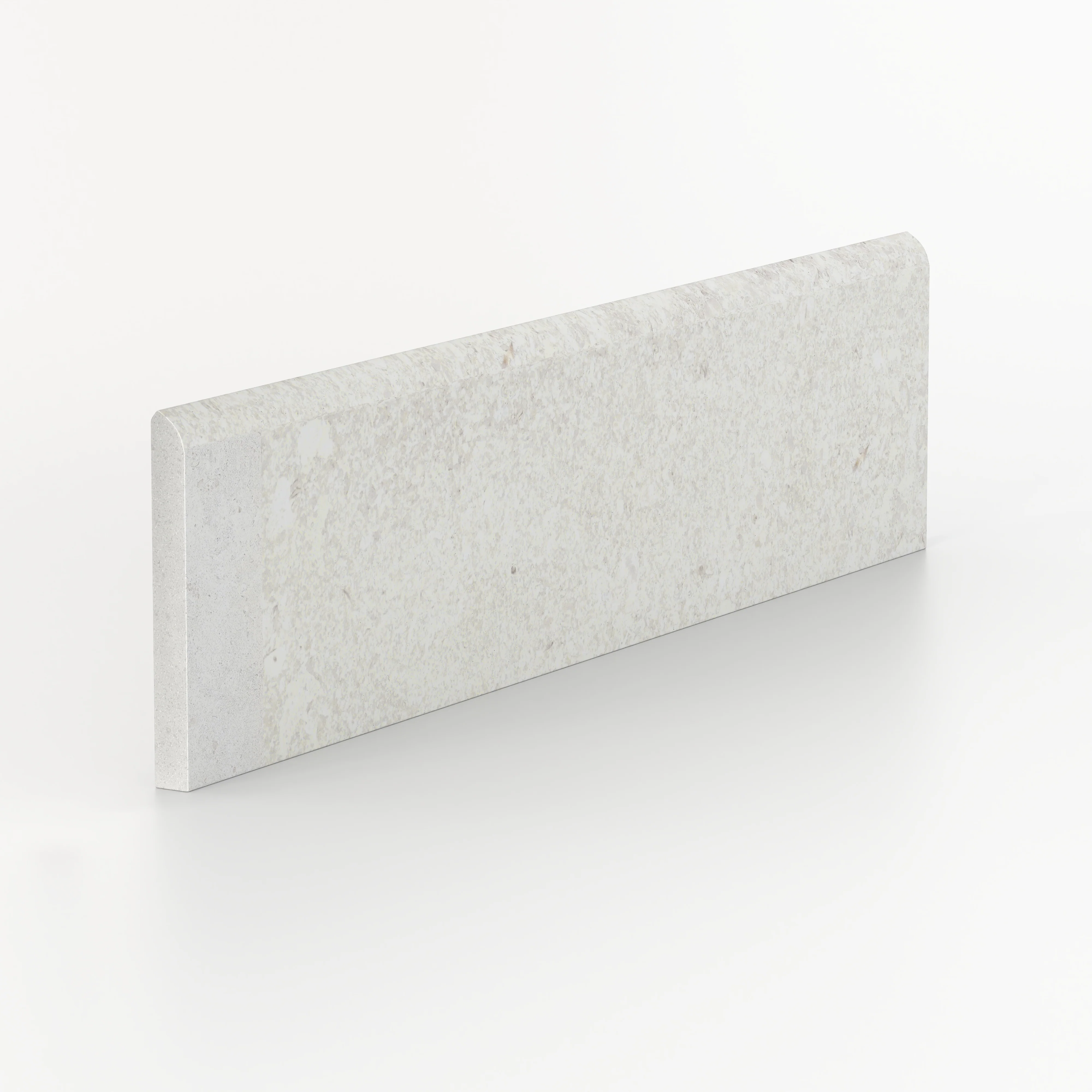 Tatum 3 x 12 Matte Porcelain Bullnose Tile in Cross-Cut Straw - Image 2