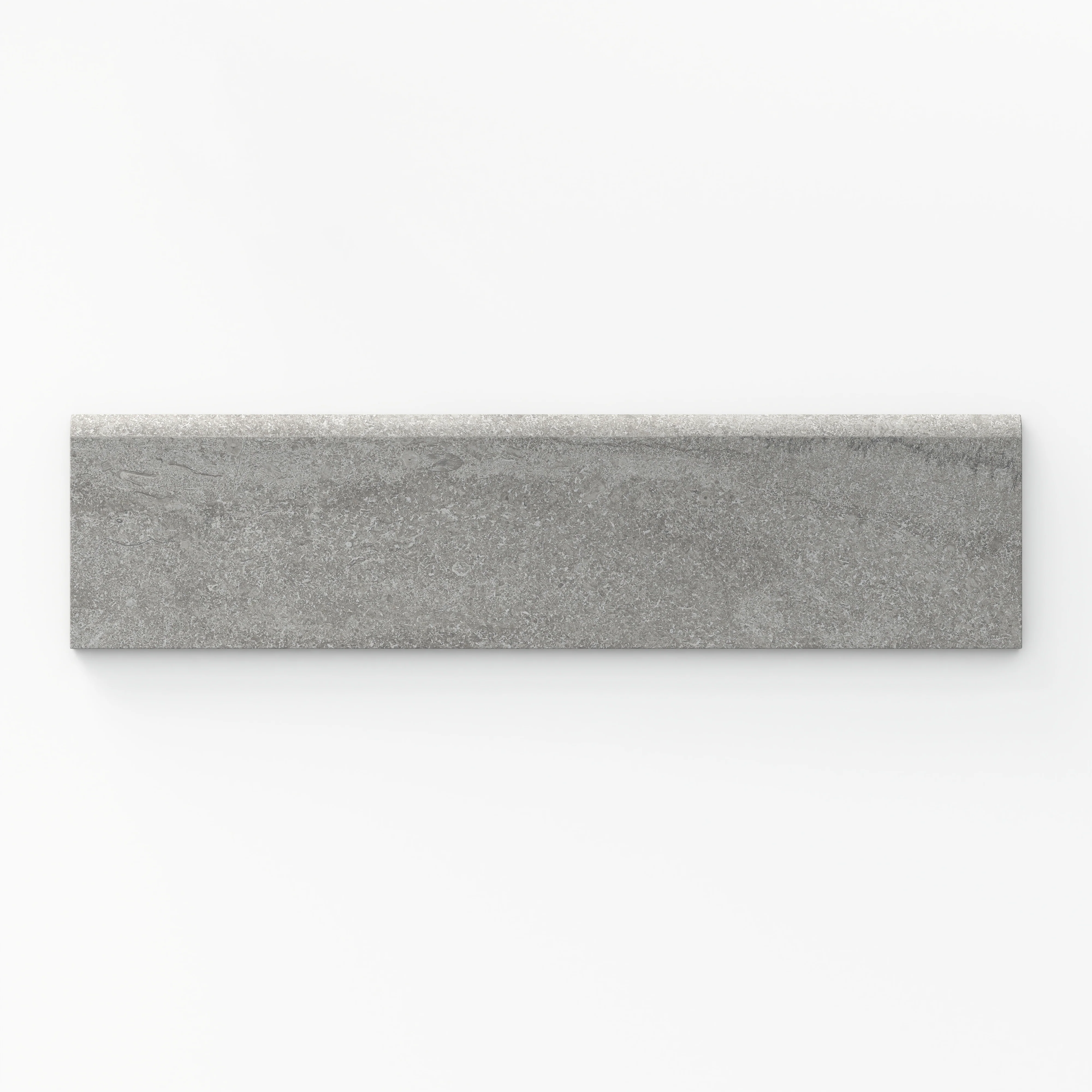 Tatum 3 x 12 Matte Porcelain Bullnose Tile in Vein-Cut Ash