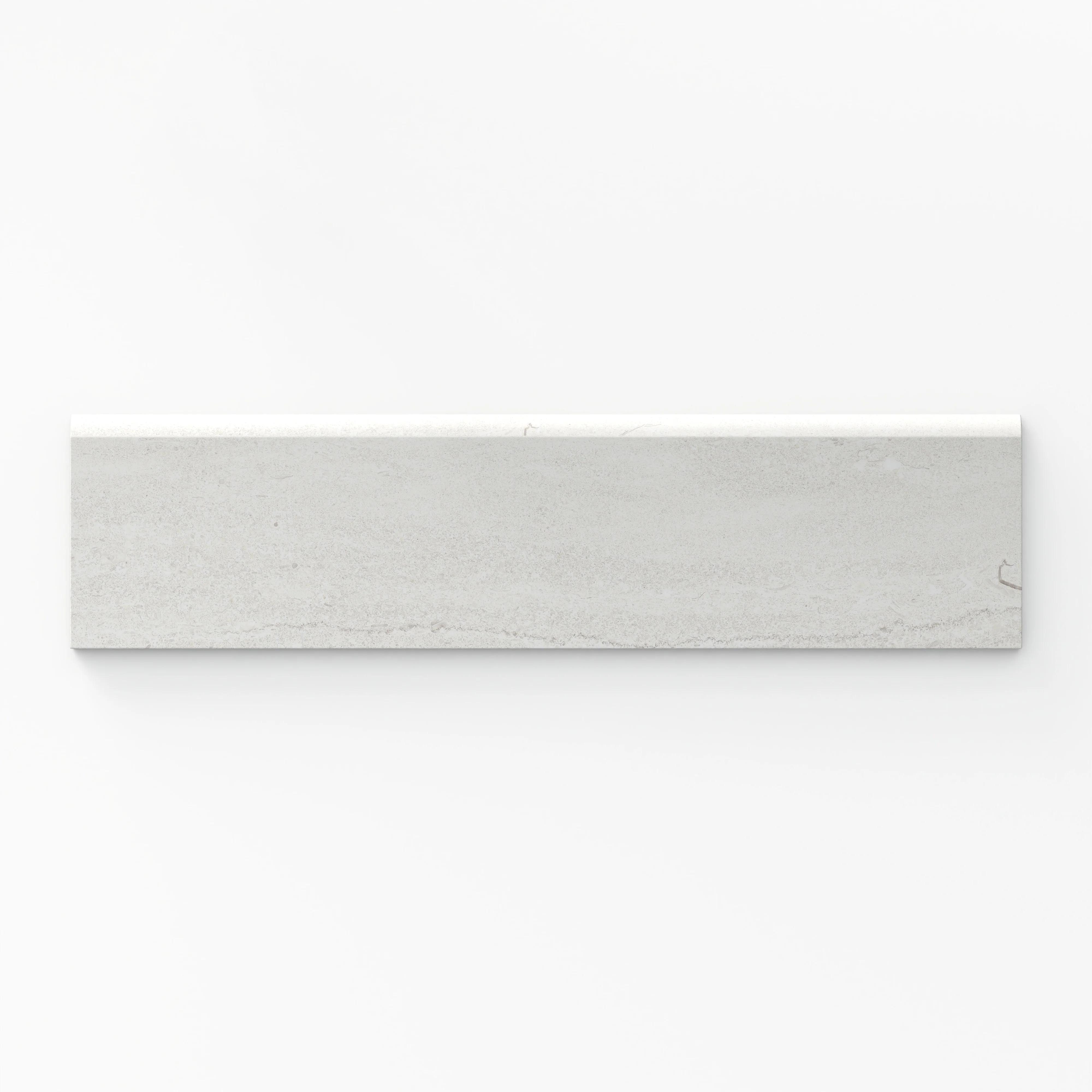 Tatum 3 x 12 Matte Porcelain Bullnose Tile in Vein-Cut Straw