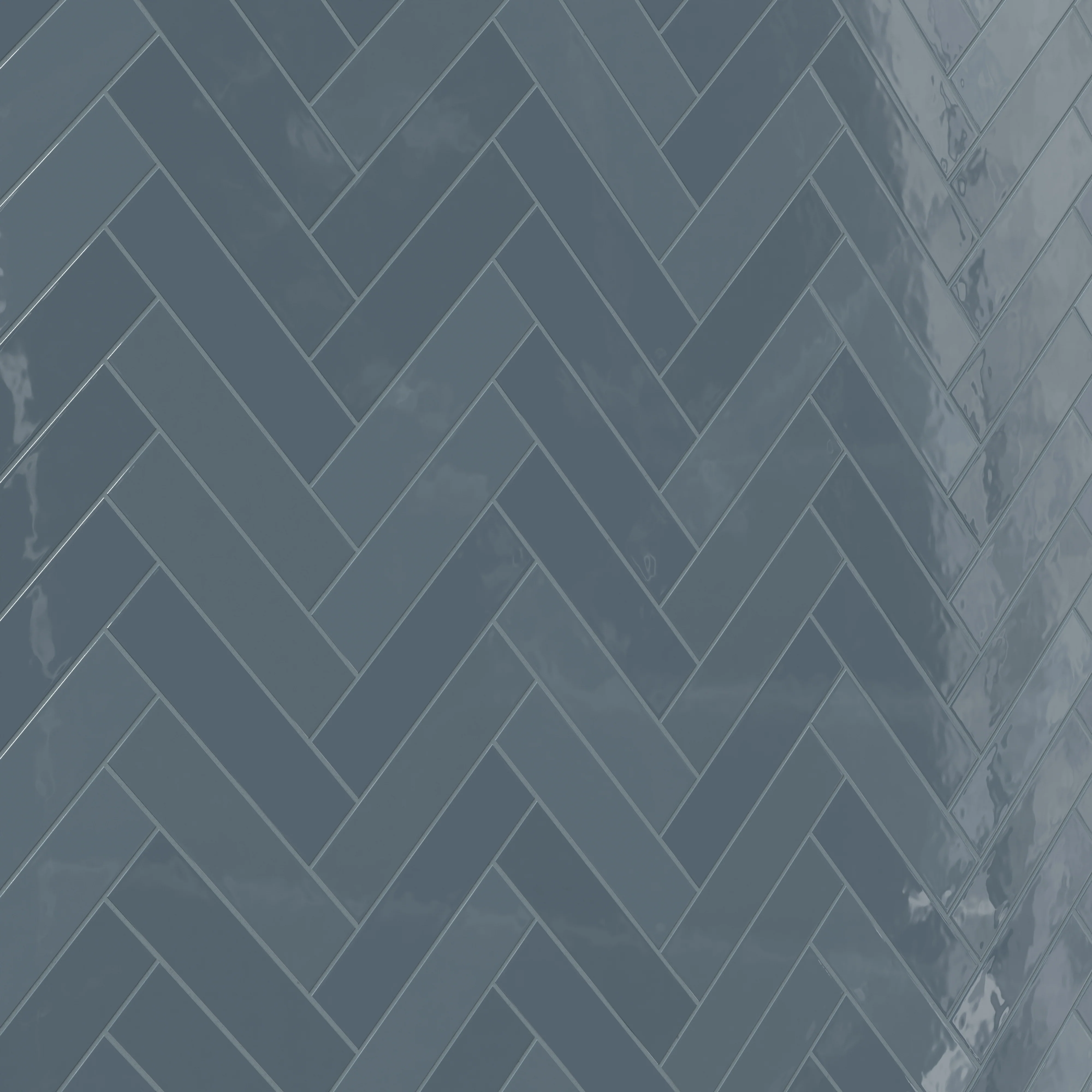 Teagan 3 x 12 Glossy Ceramic Tile in Denim - Image 11