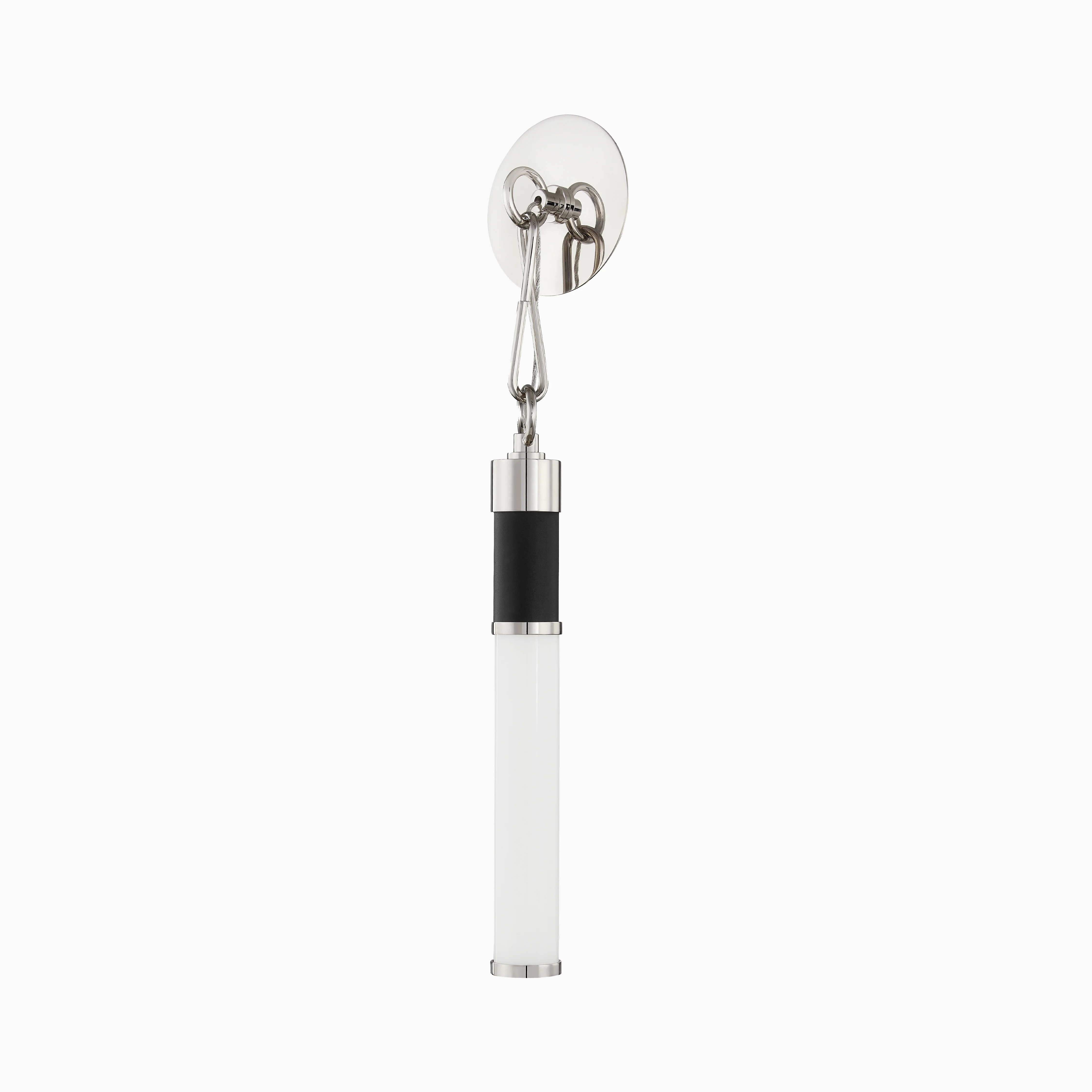 Tomlinson 1-Light Wall Sconce in Polished Nickel/Black