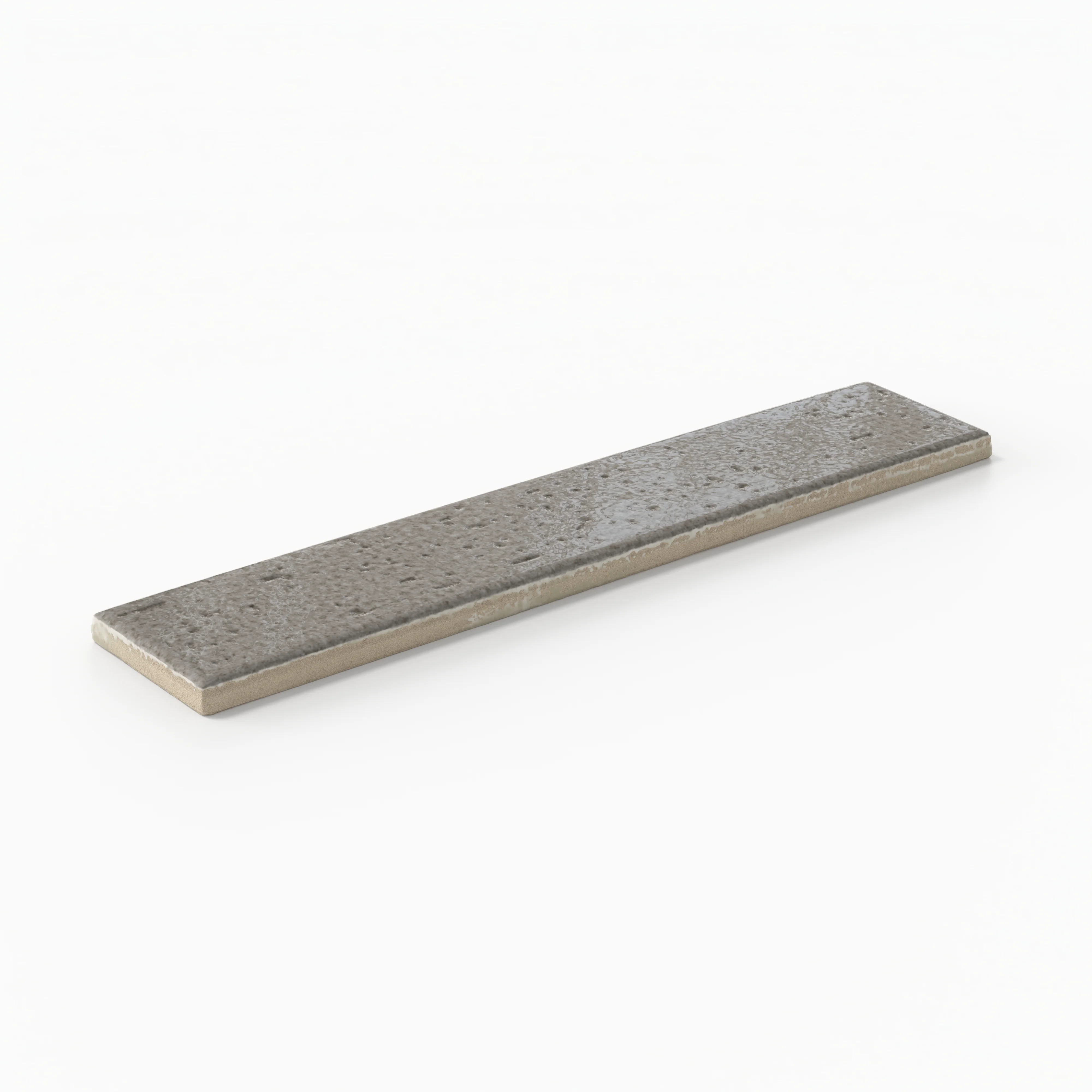 Tory 2 x 10 Glossy Porcelain Tile in Grigio - Image 3