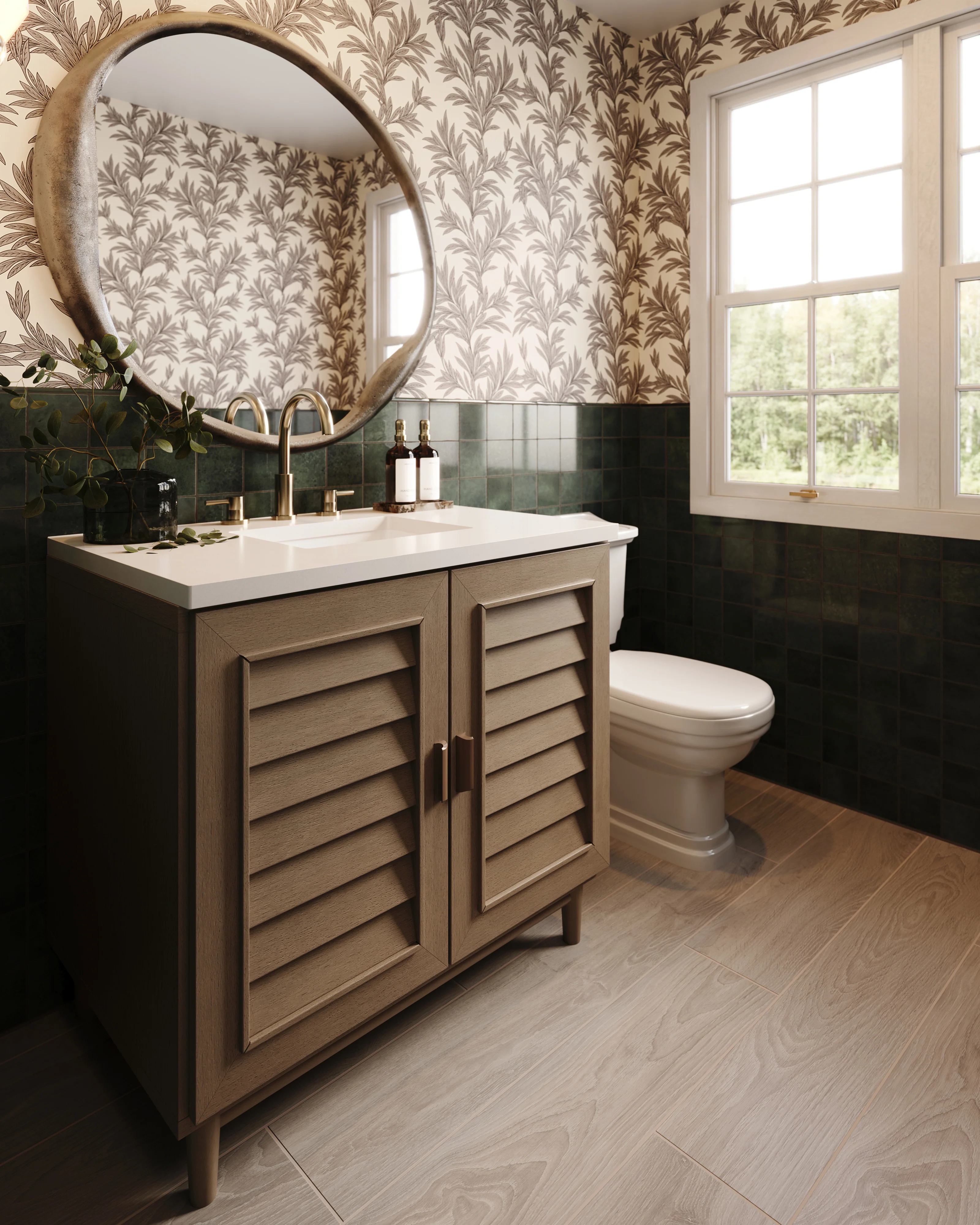 Trisha 36" Single Vanity in Whitewashed Walnut with 3 cm White Zeus Quartz Top - Image 3