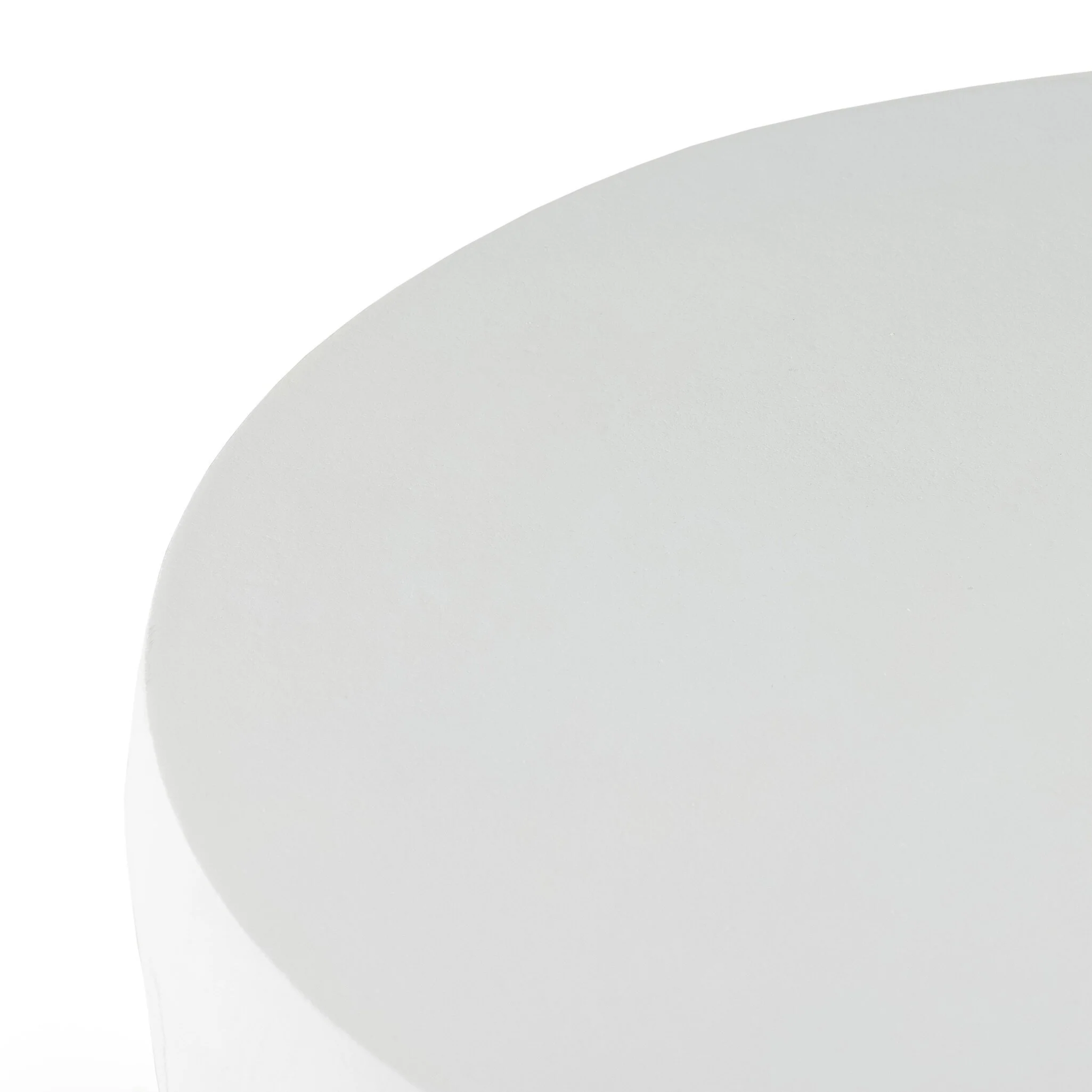 Verdanta Outdoor End Table in Matte White Cast Aluminum - Image 2