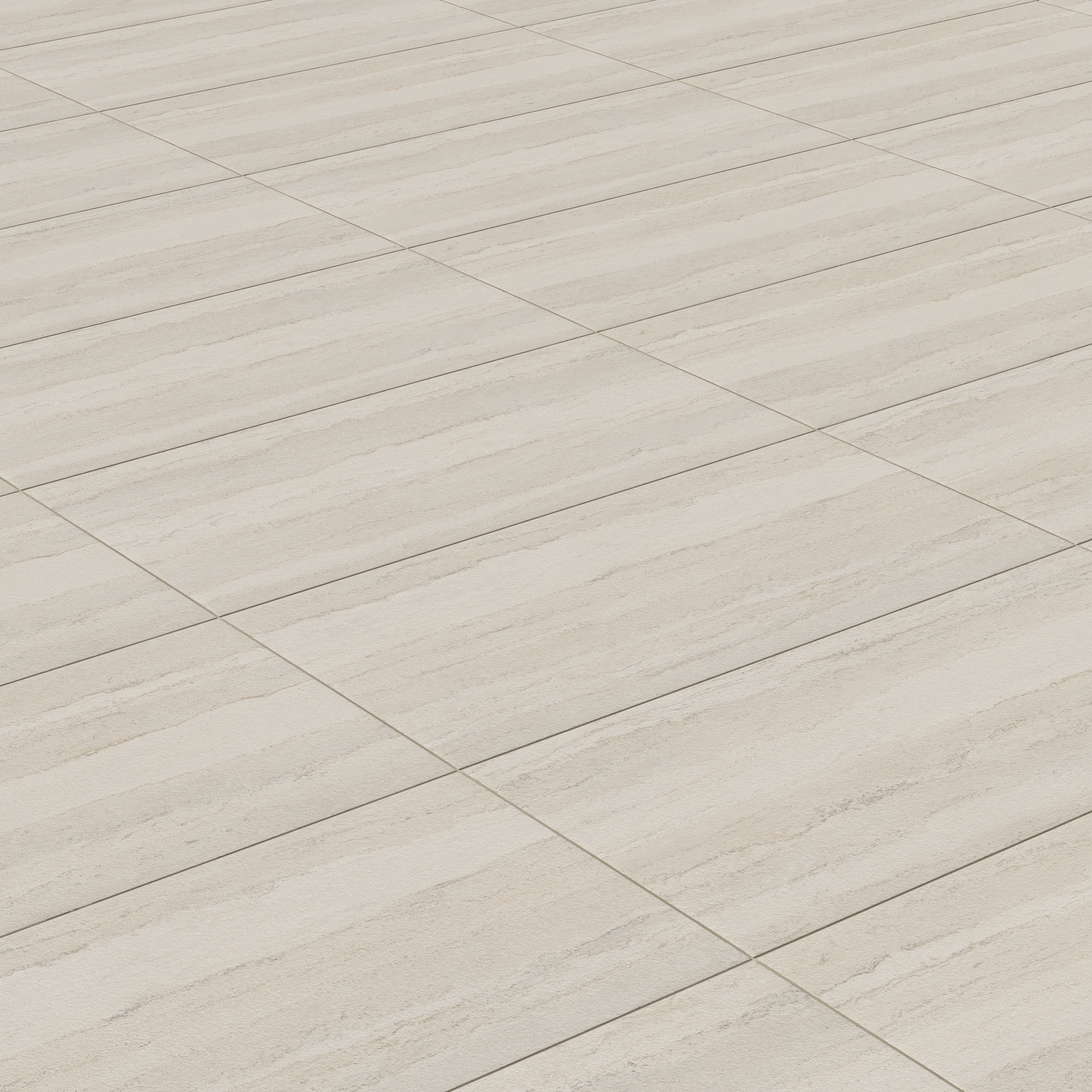 Vesper 24 x 48 Matte Porcelain Tile in Strata Beige - Image 5