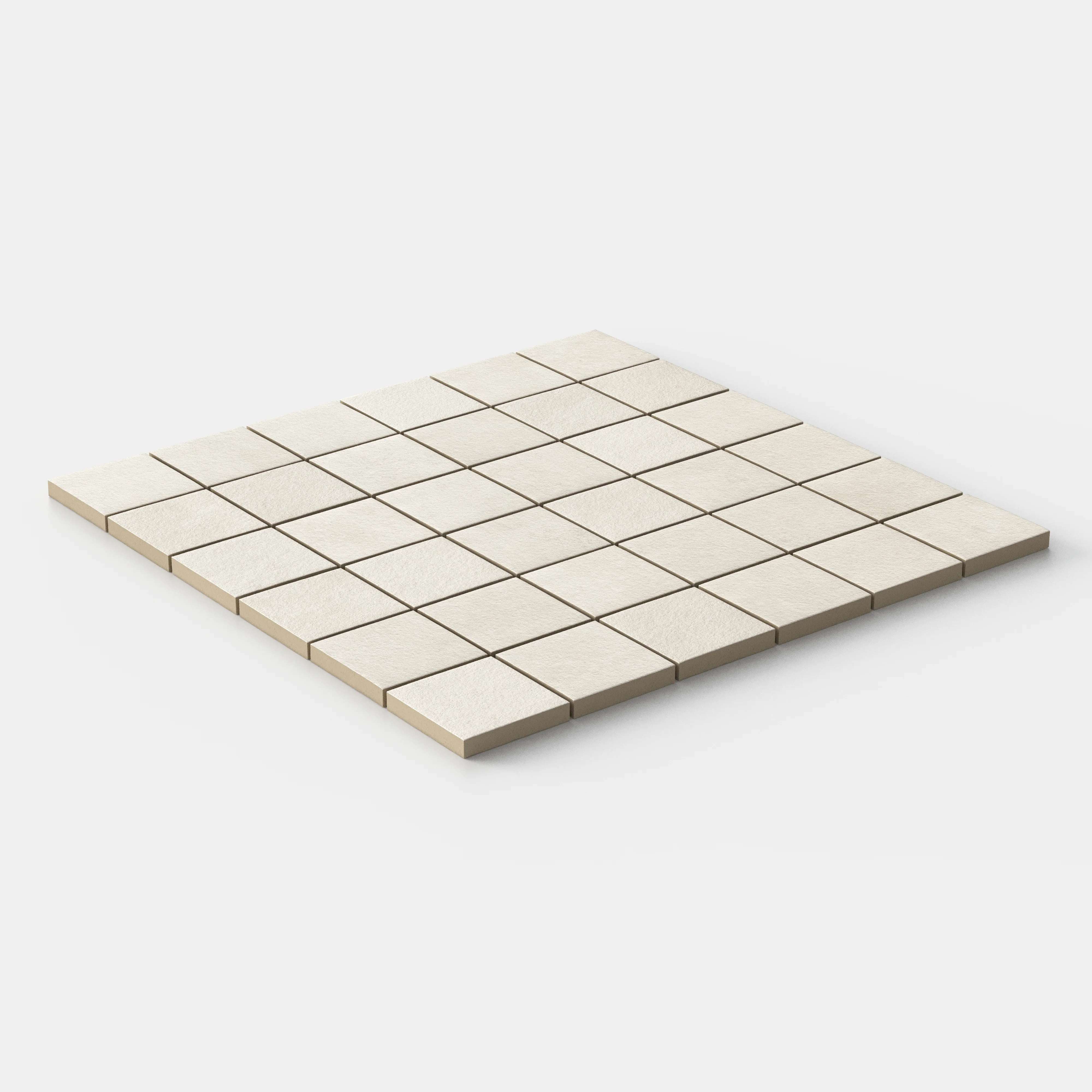 Vesper 2 x 2 Matte Porcelain Mosaic Tile in Beige - Image 3