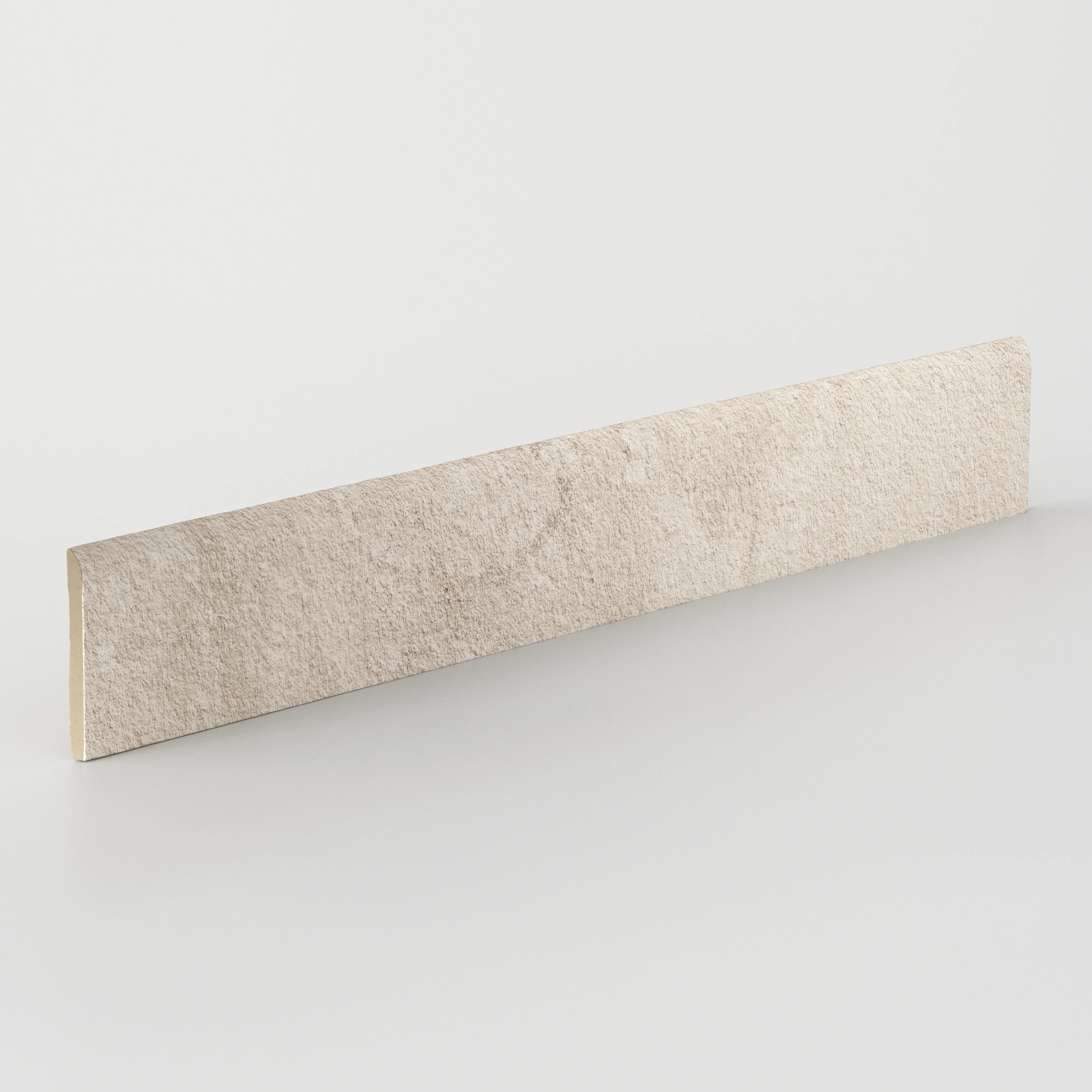 Vesper 3 x 24 Matte Porcelain Bullnose Tile in Warm - Image 2