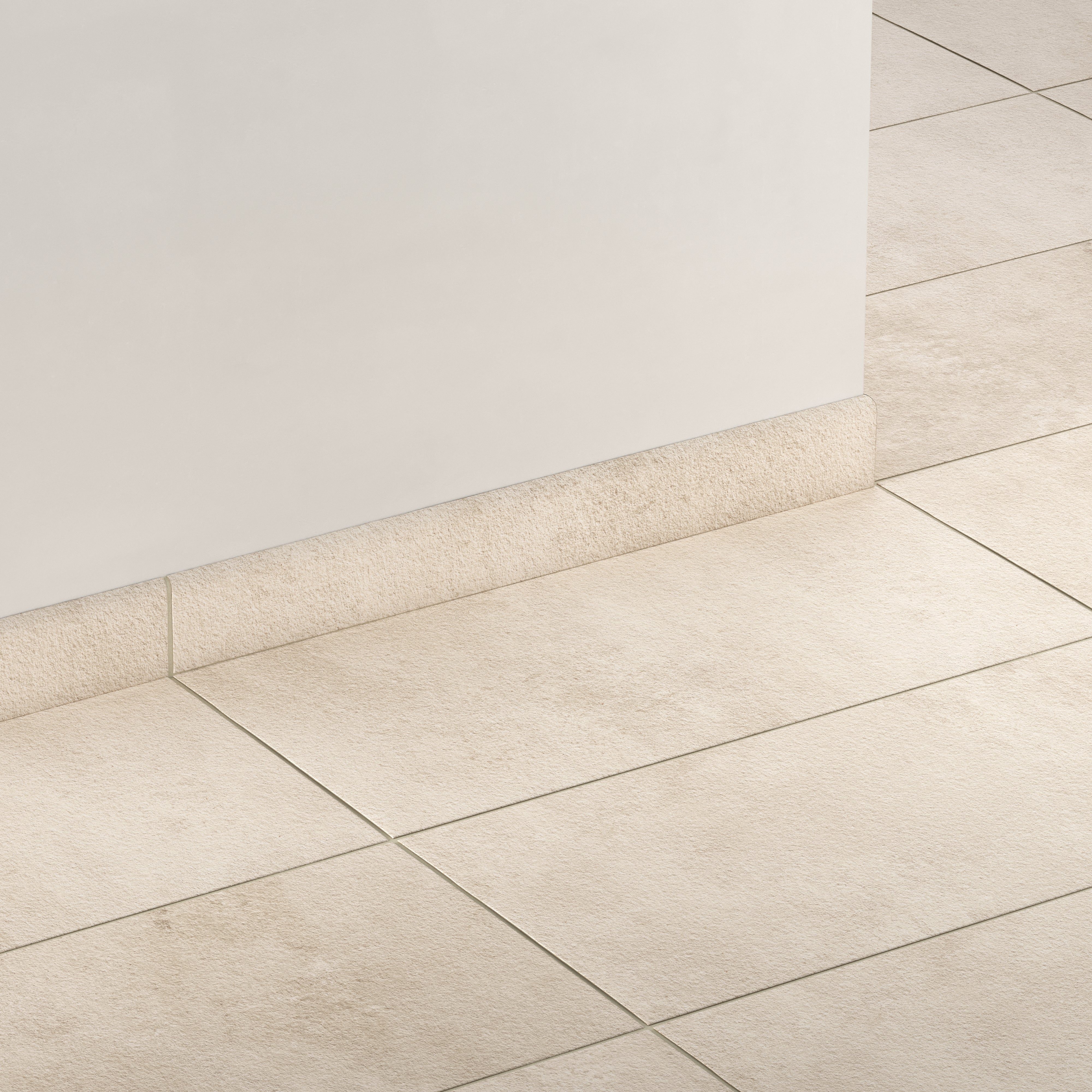 Vesper 3 x 24 Matte Porcelain Bullnose Tile in Warm - Image 3