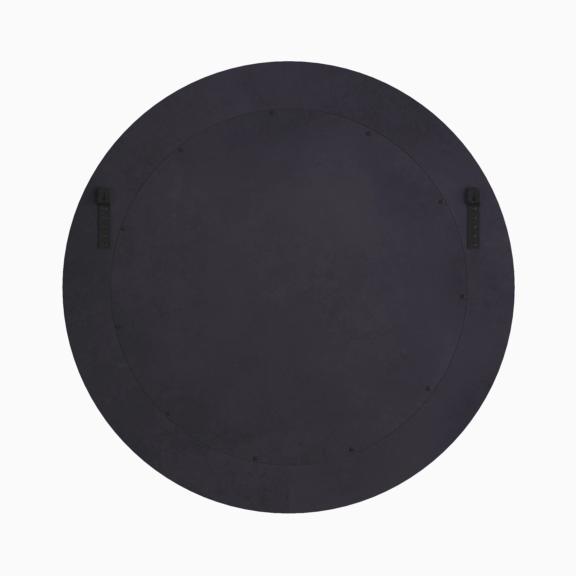Vionna Round Mirror in White - Image 4