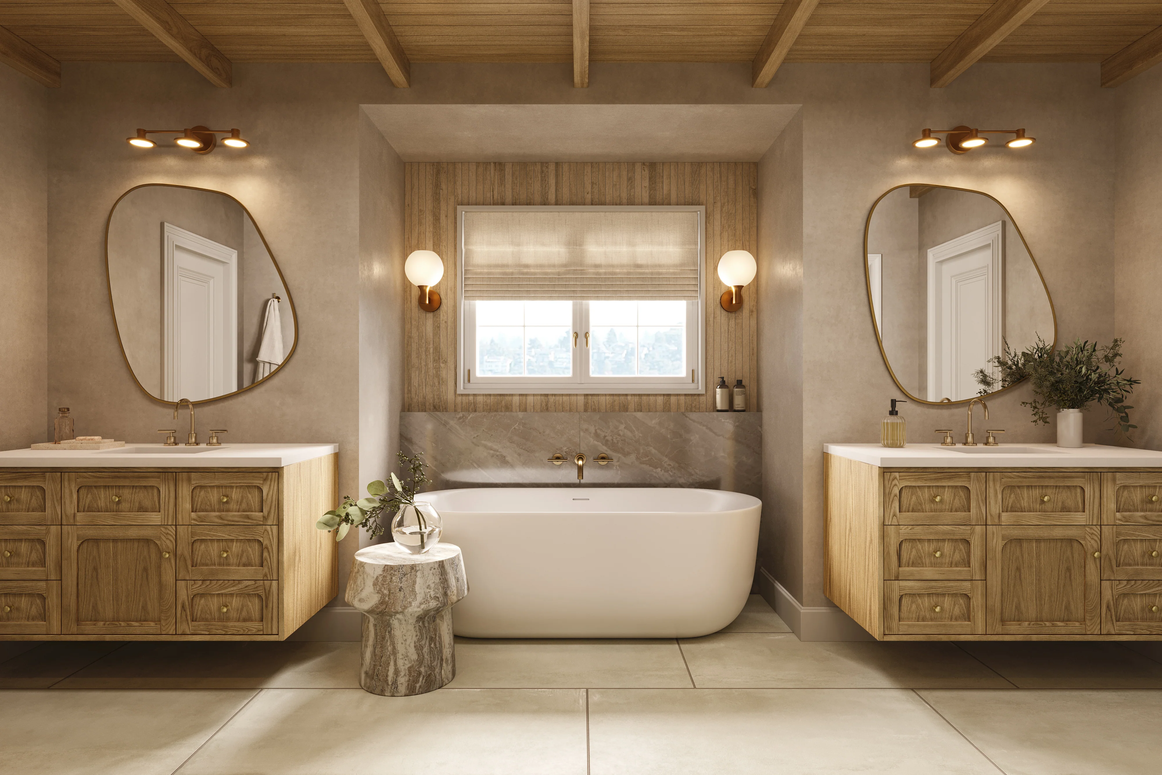 Wanda 8" 1 Light Wall/Vanity Light in Aged Gold/Opal Matte Glass - Image 4